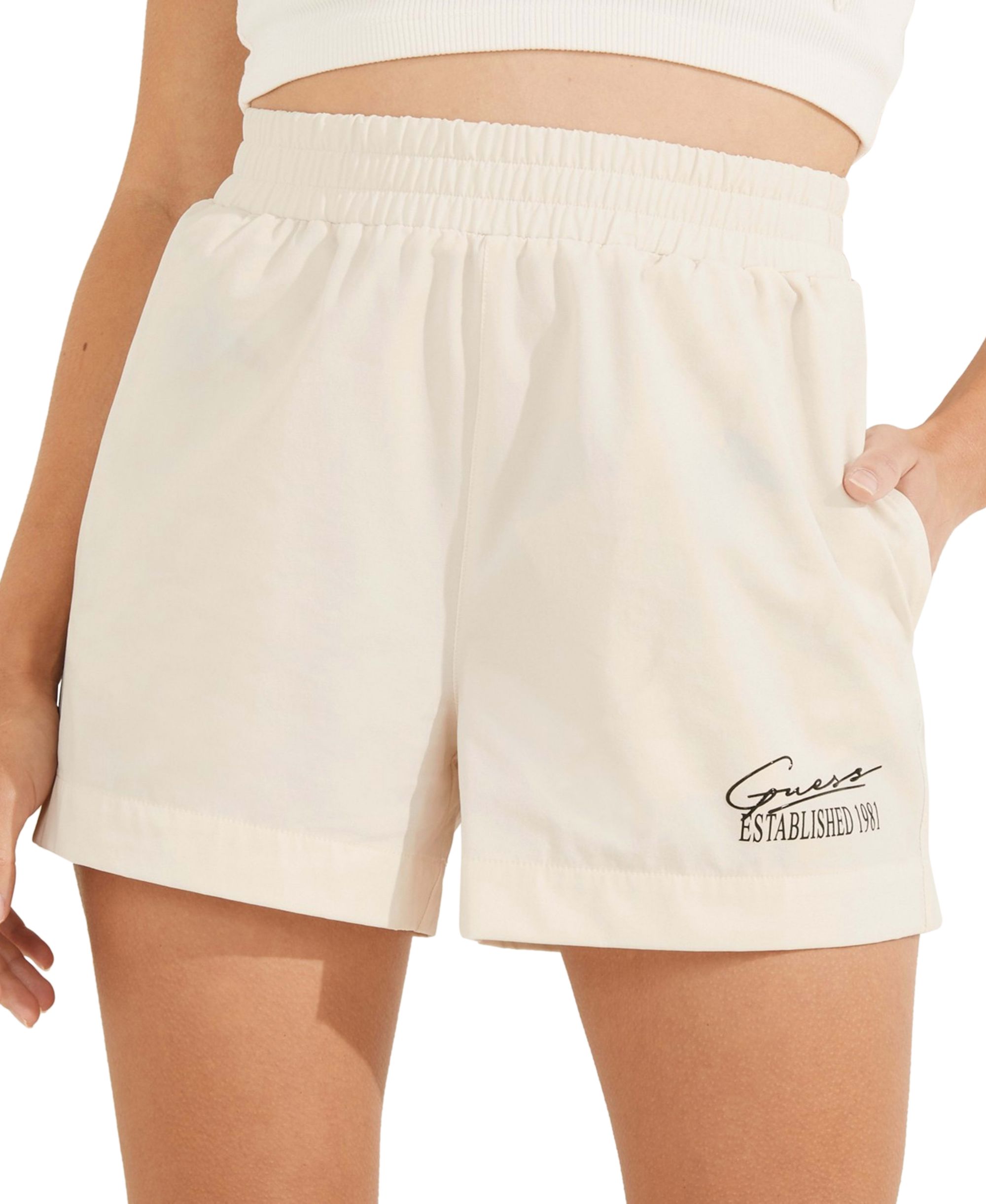 Guess Womens Della Logo Shorts
