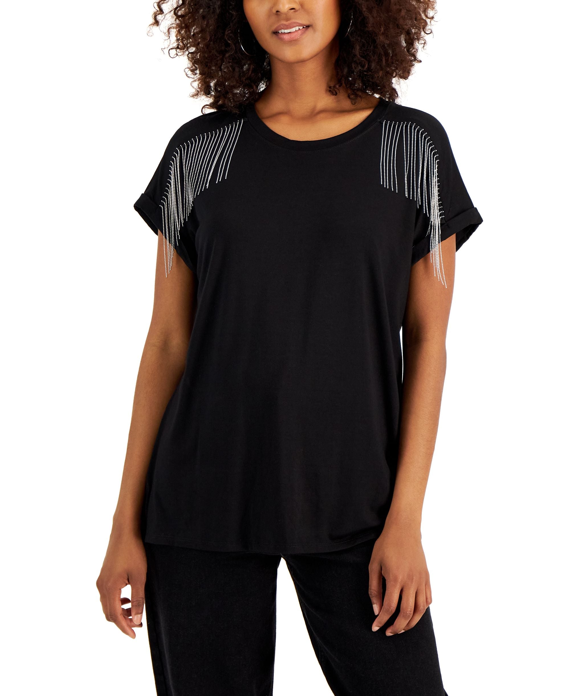 Women's Fringe-Trim Top