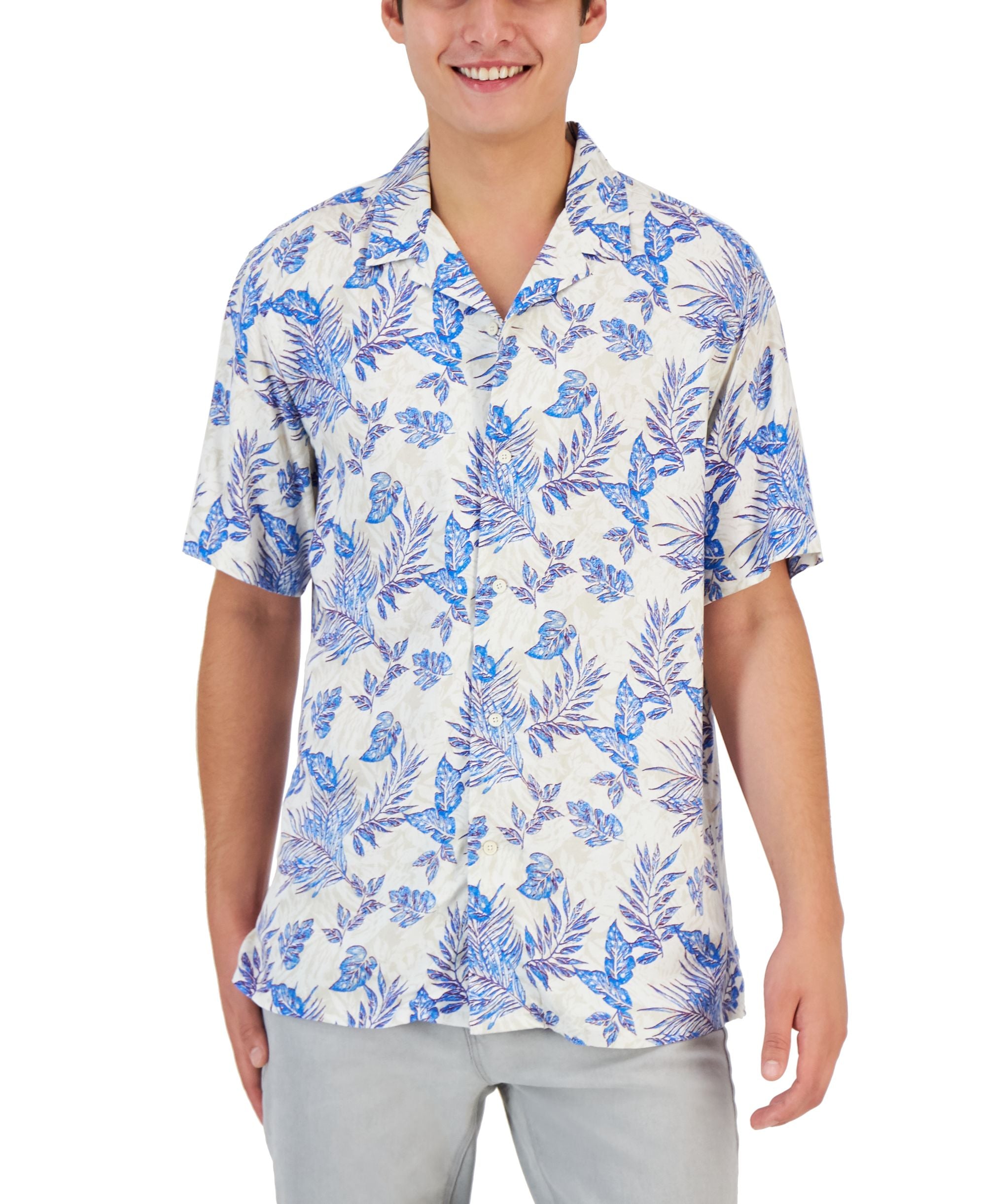 Club Room Mens New Foliage Shirt
