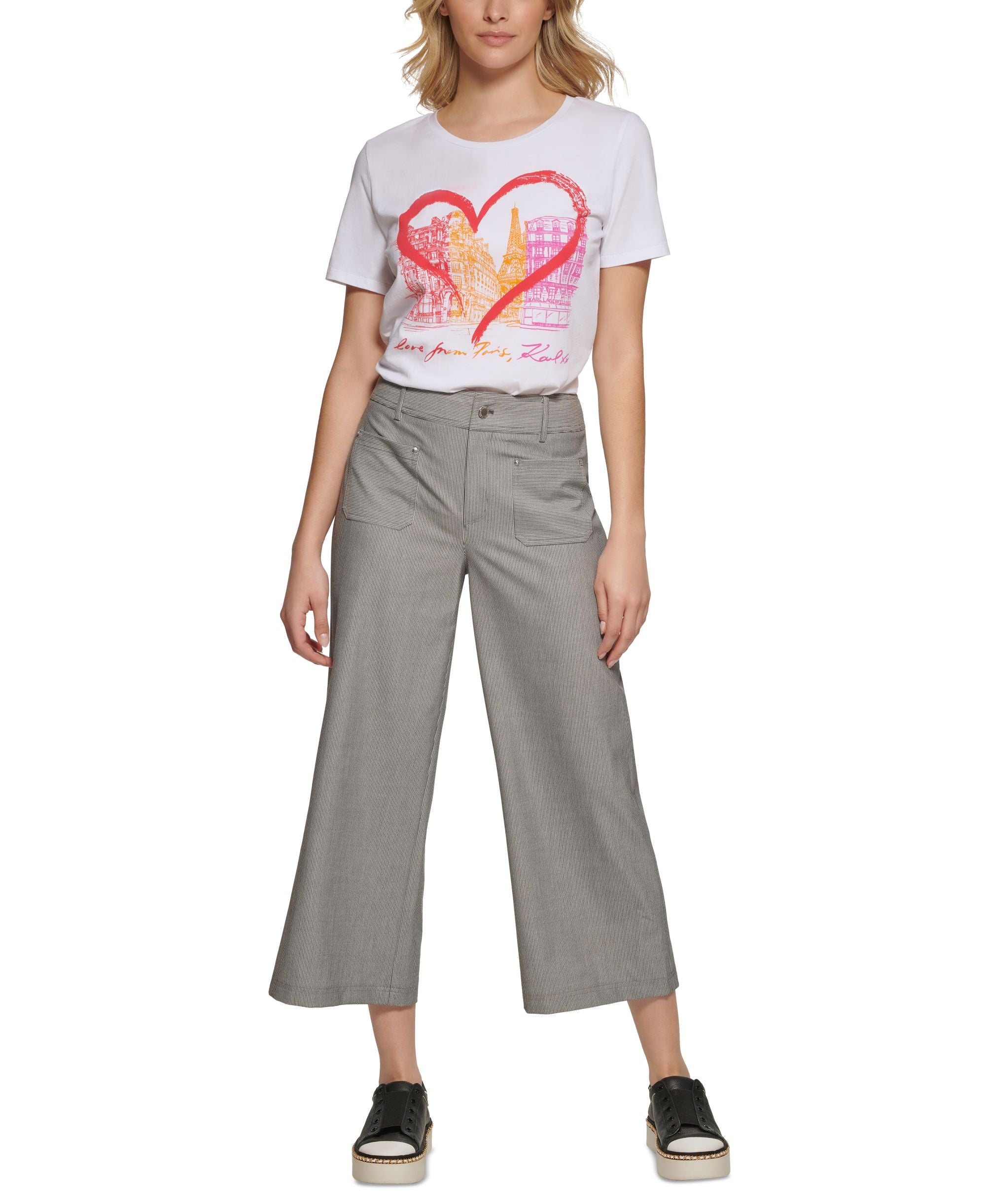 Women's Railroad Stripe Crop Pant