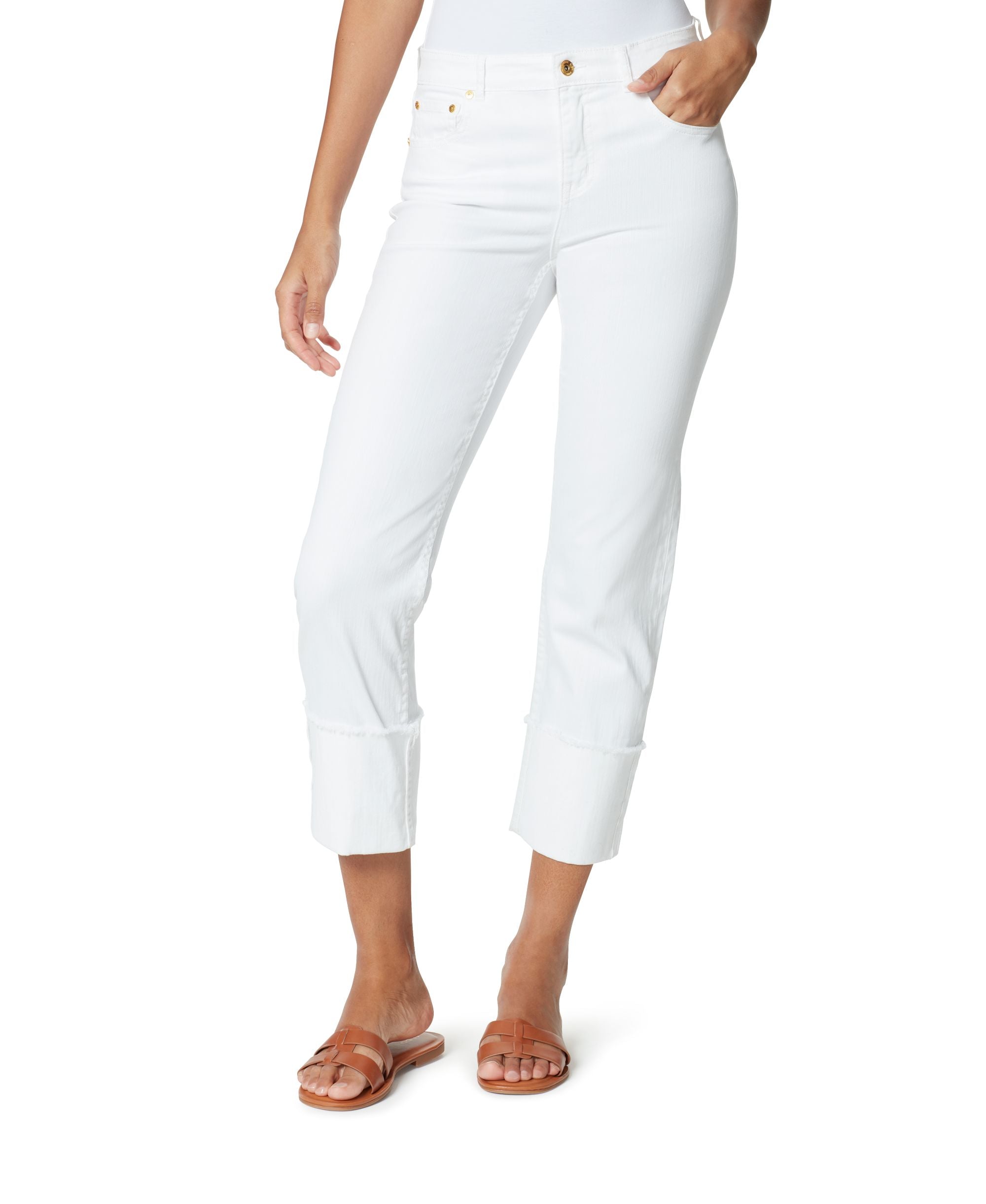 Womens Mr Straight Crop Jeans