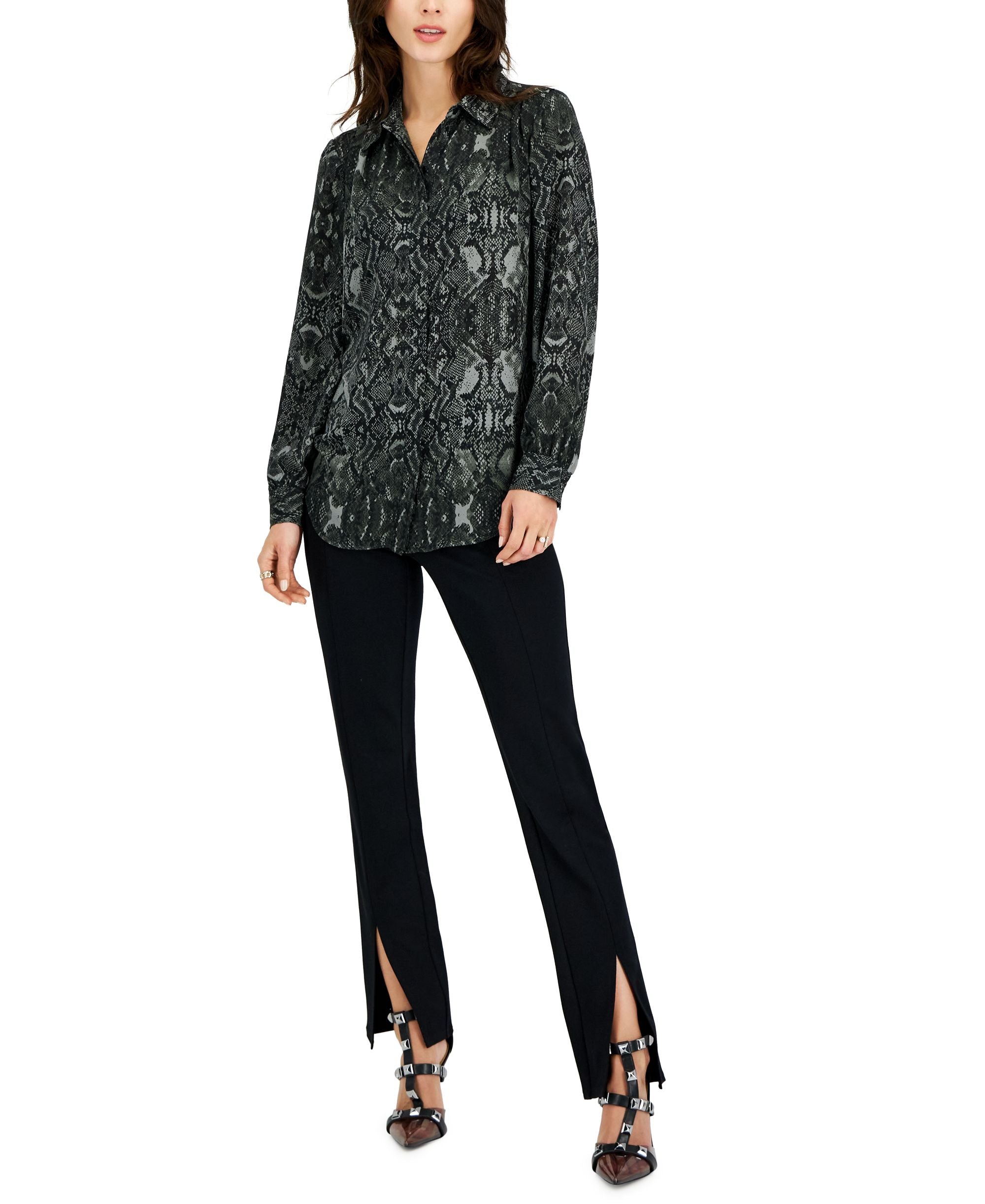 INC International Concepts Womens Snakeskin Print Tunic