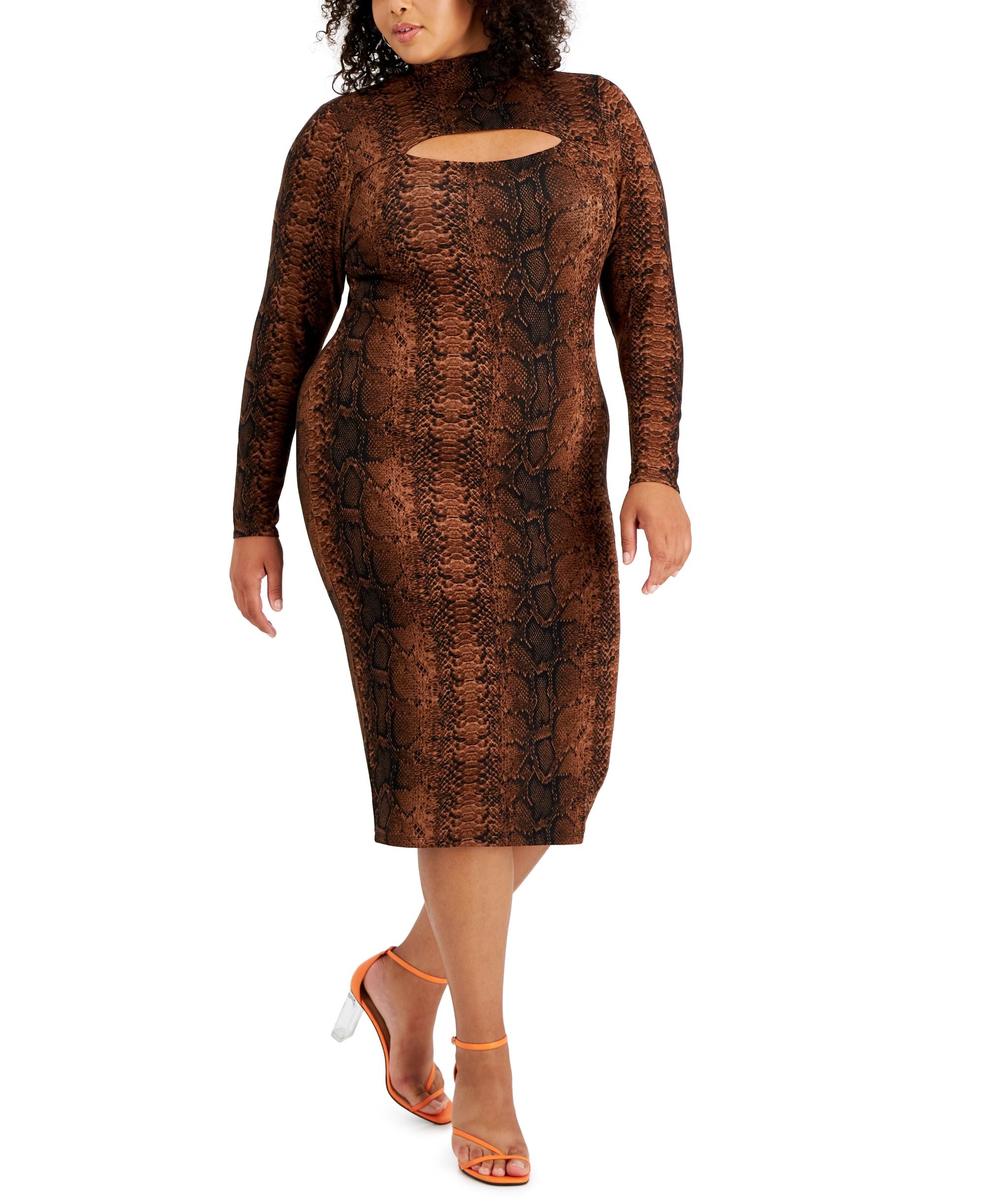 Plus Size Cutout Bodycon Dress