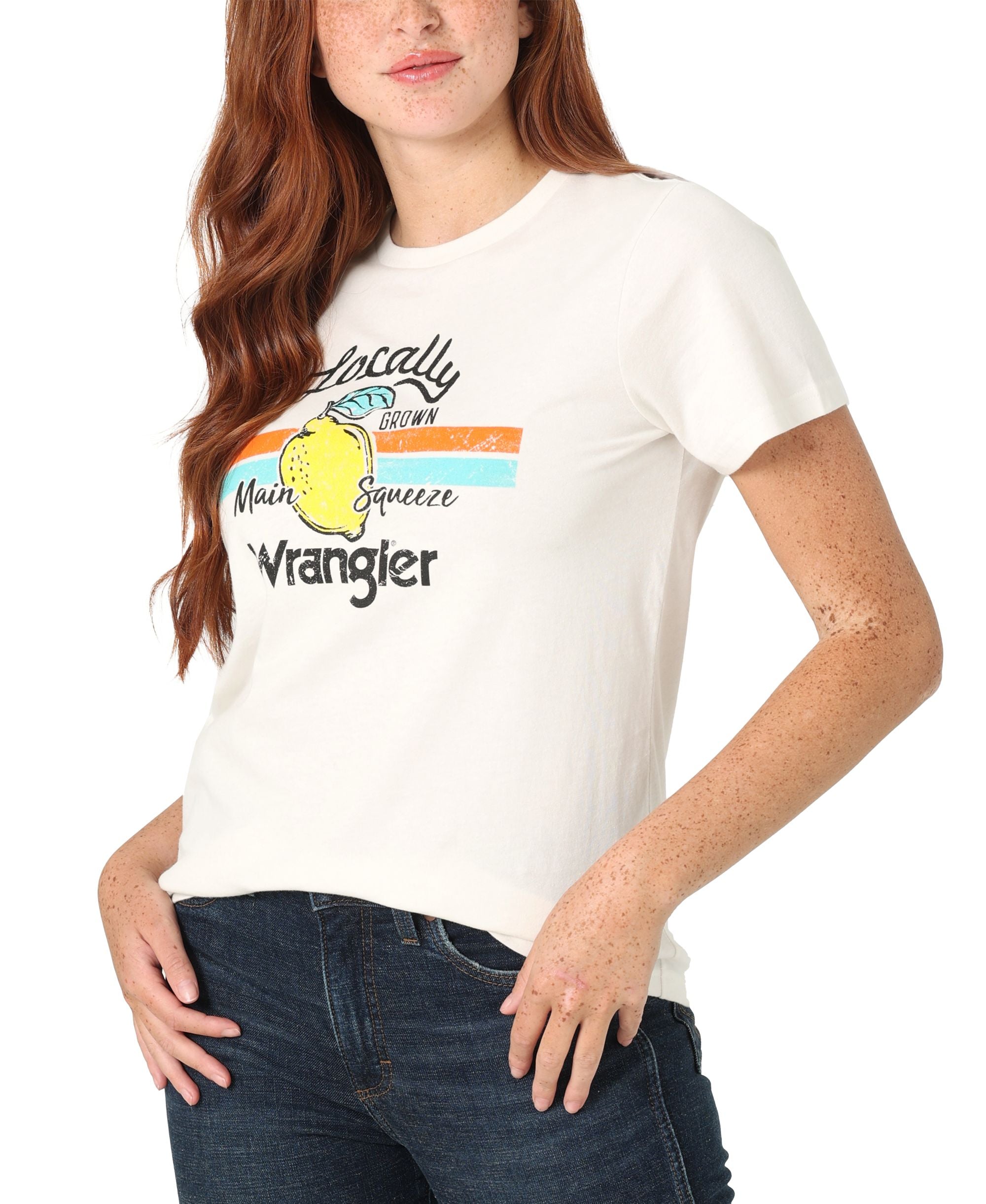 Wrangler Womens Locally Grown Logo Graphic T-Shirt