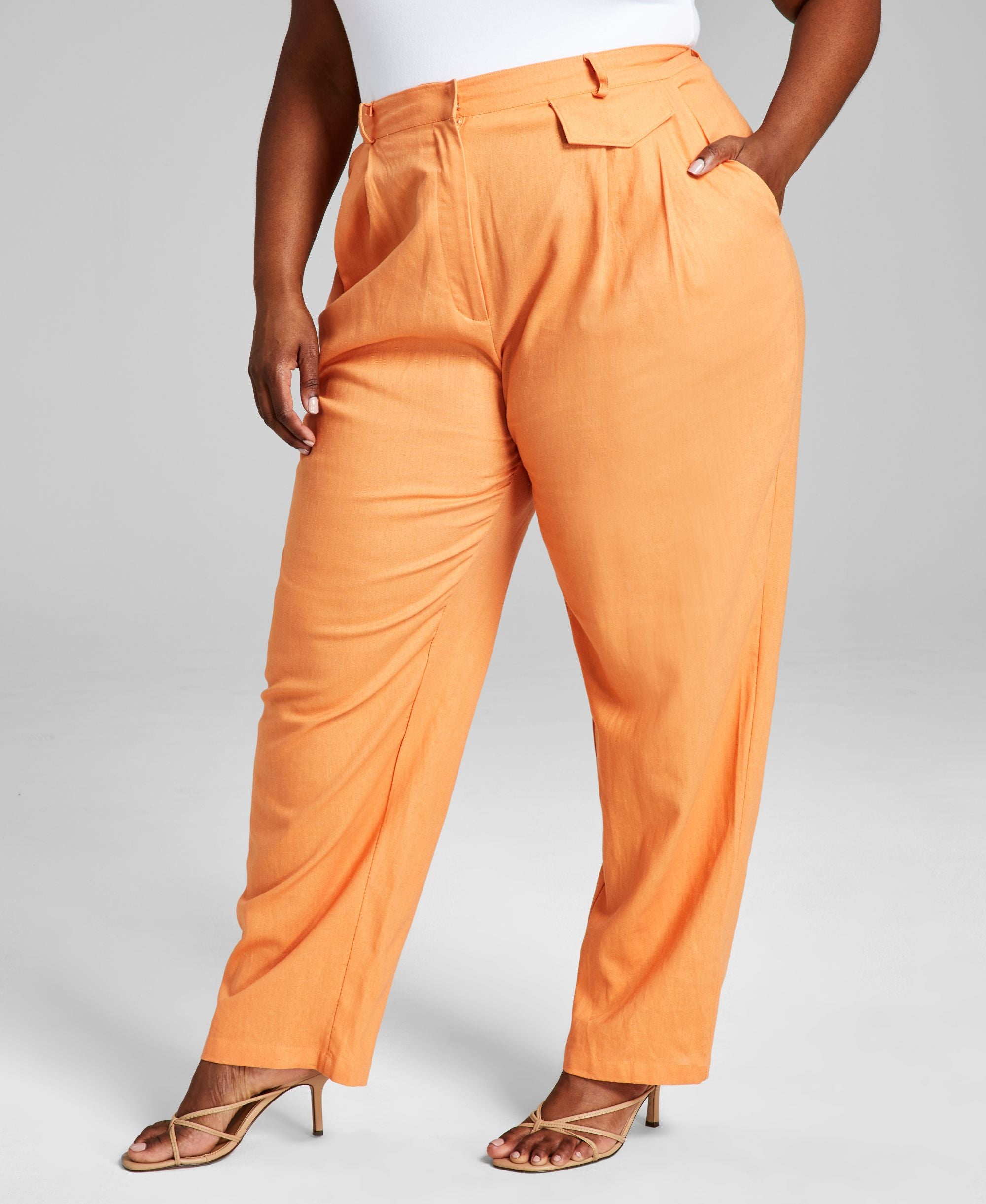 Trendy Plus Size Wide-Leg Pants