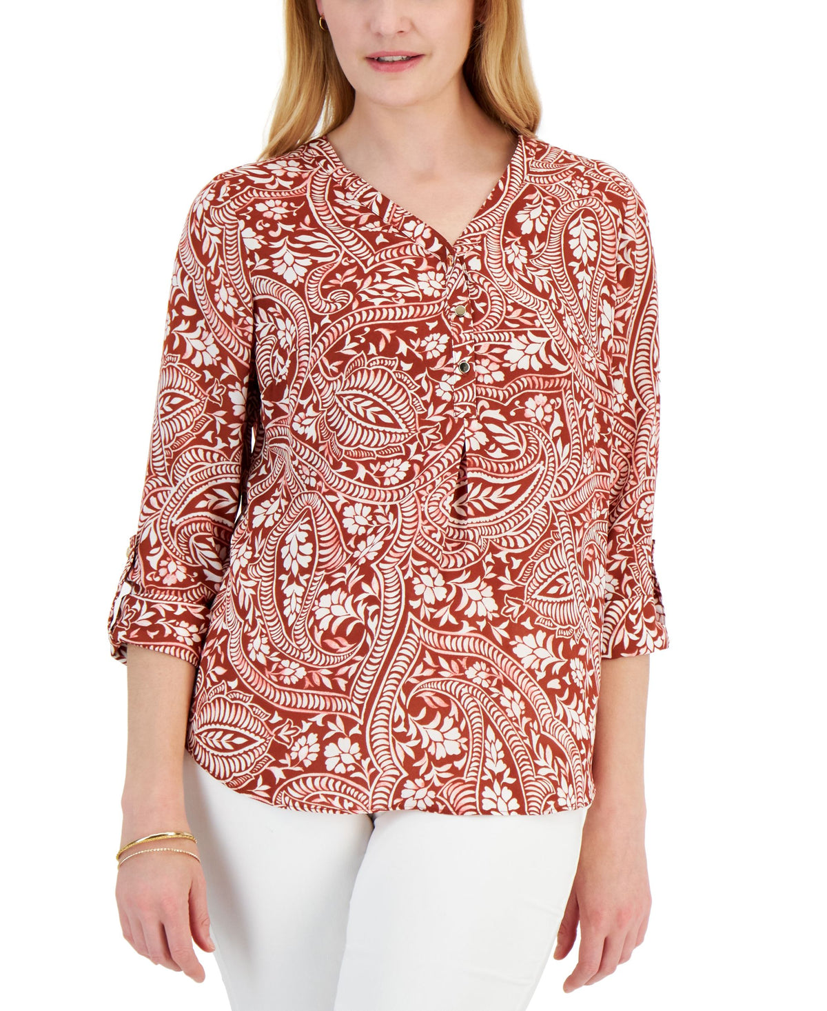 JM Collection Womens Vacation Top