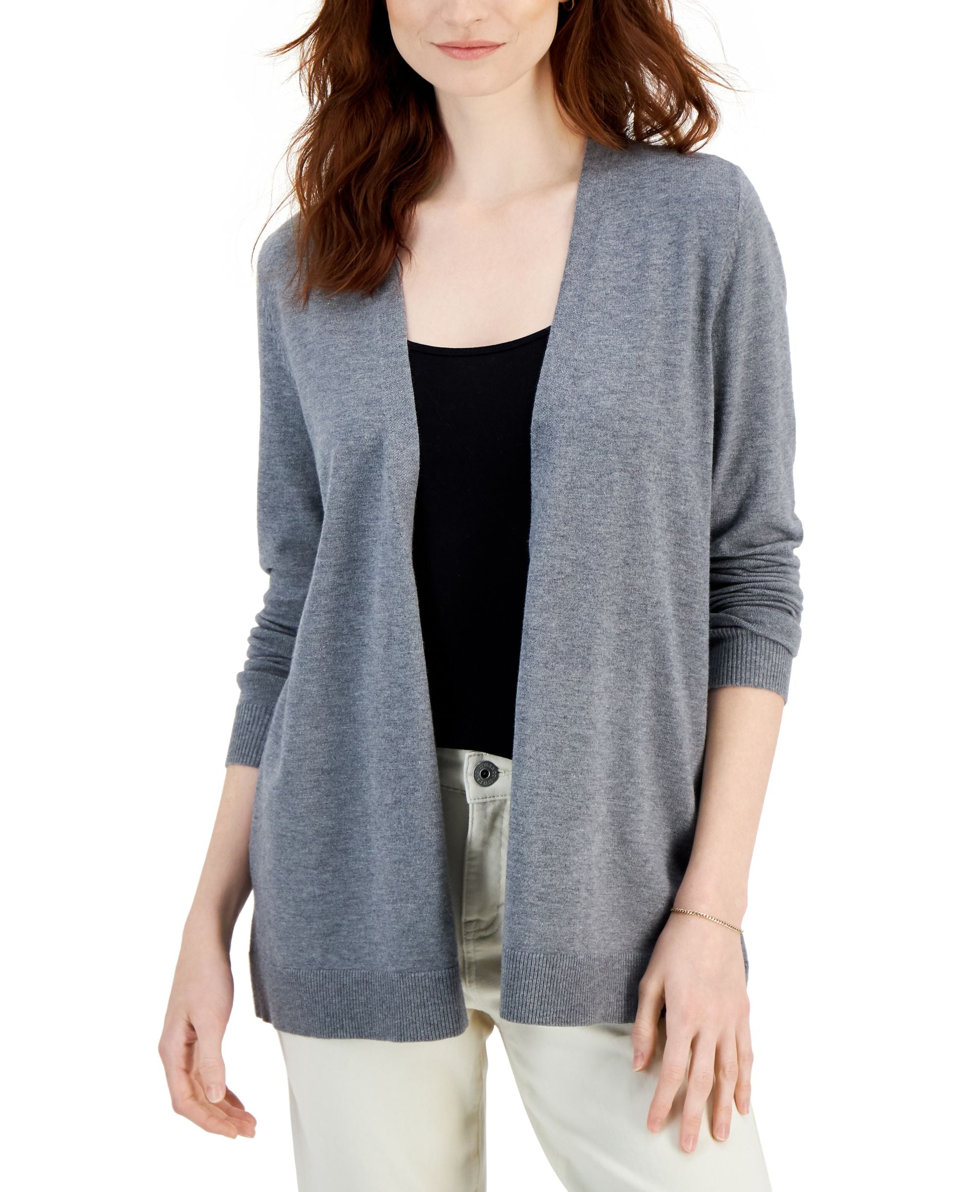 Style & Co Petite Open Front Cardigan
