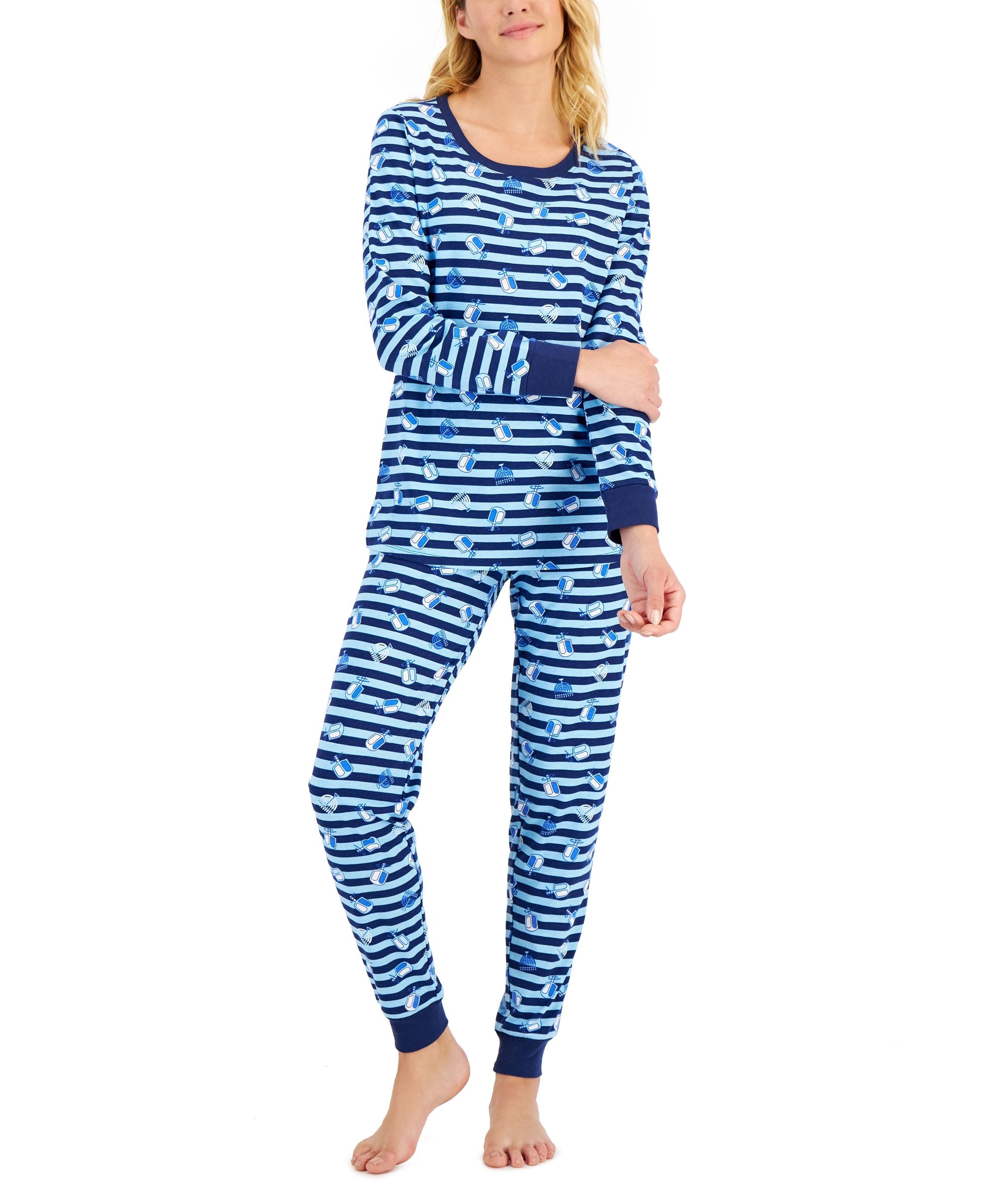 Matching Womens Hanukkah Family Pajama Set