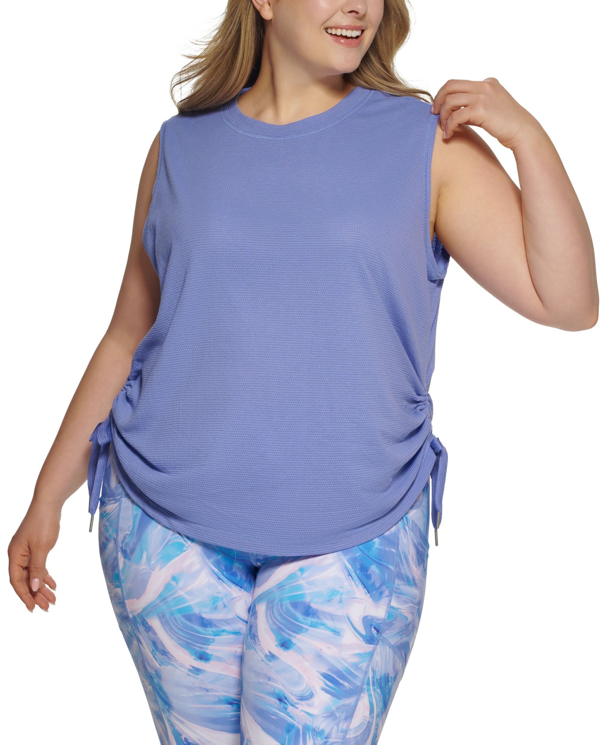 Calvin Klein Performance Plus Size Tie Hem Tank Top