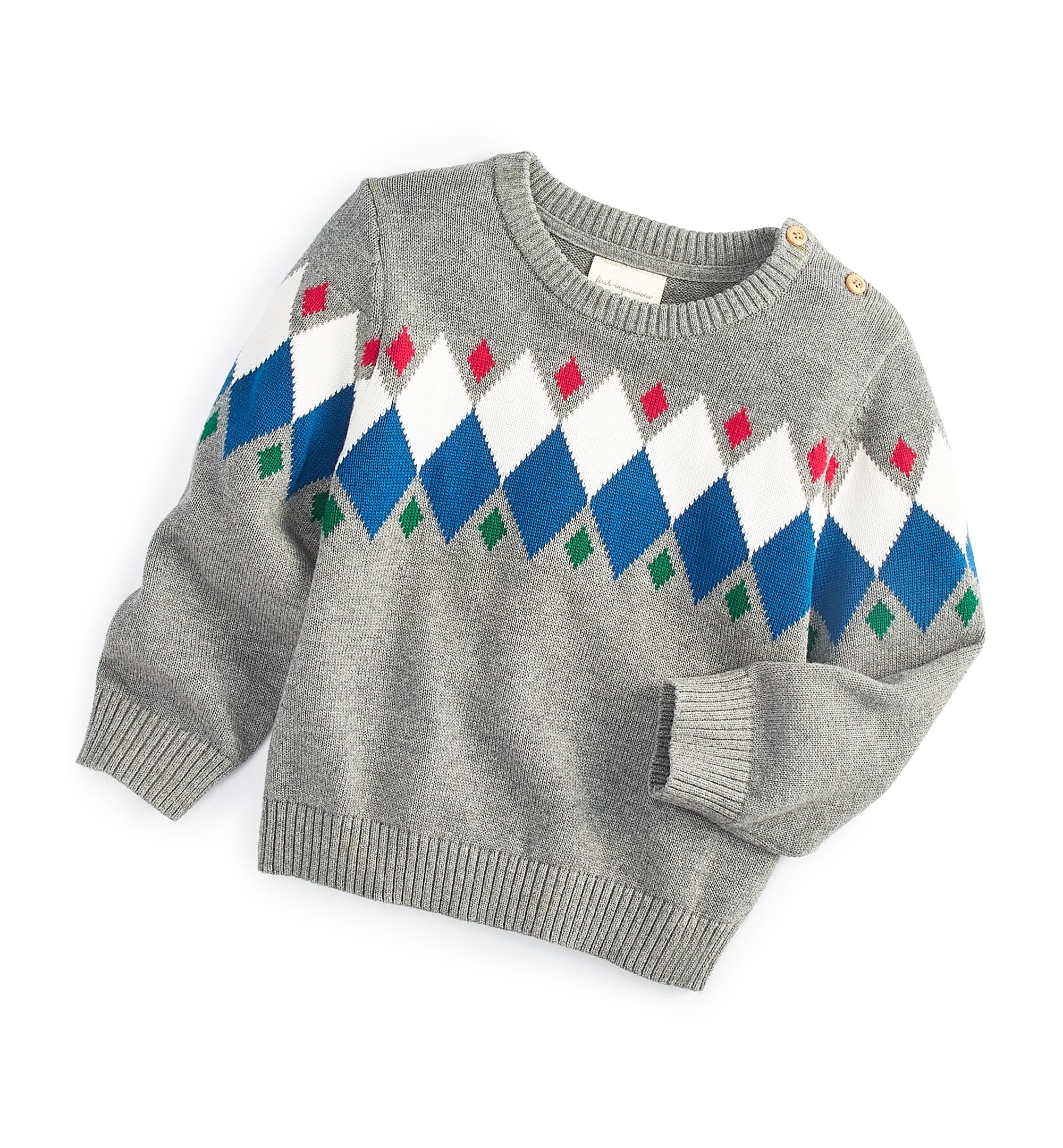 First Impressions Baby Boys Fair Isle Sweater