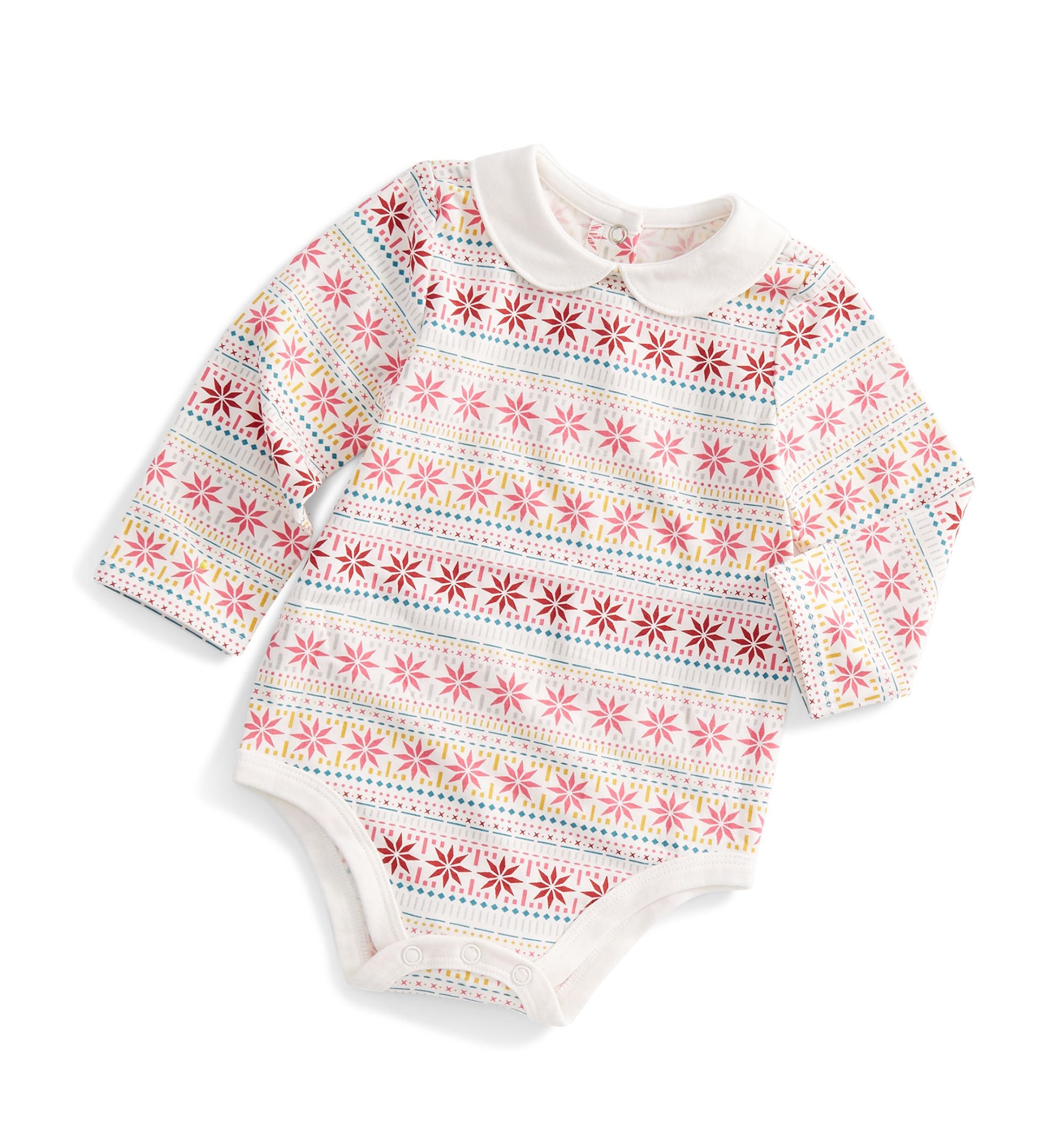First Impressions Baby Girls Fair Isle Bodysuit
