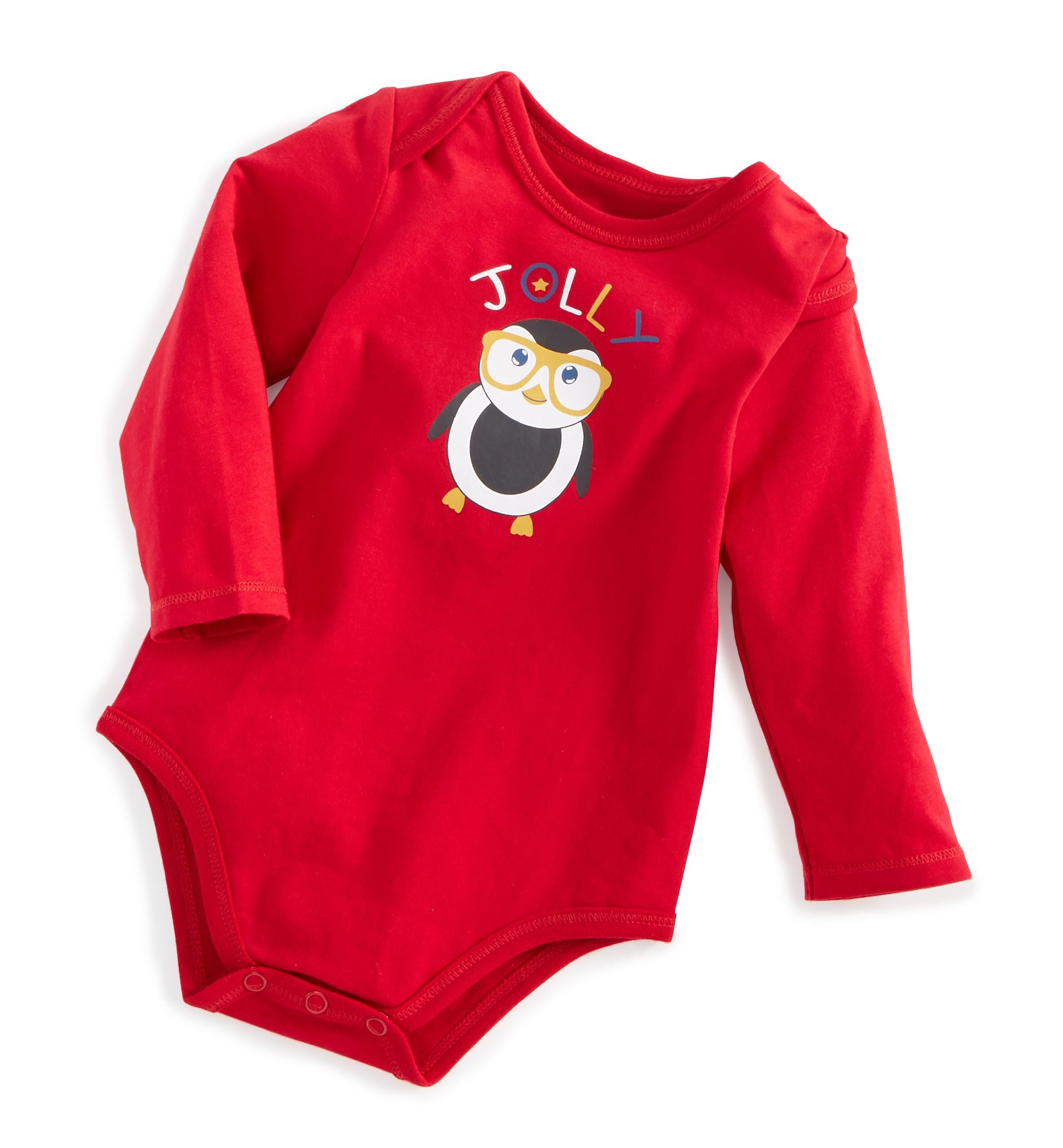 First Impressions Baby Boys Girls Jolly Penguin Bodysuit