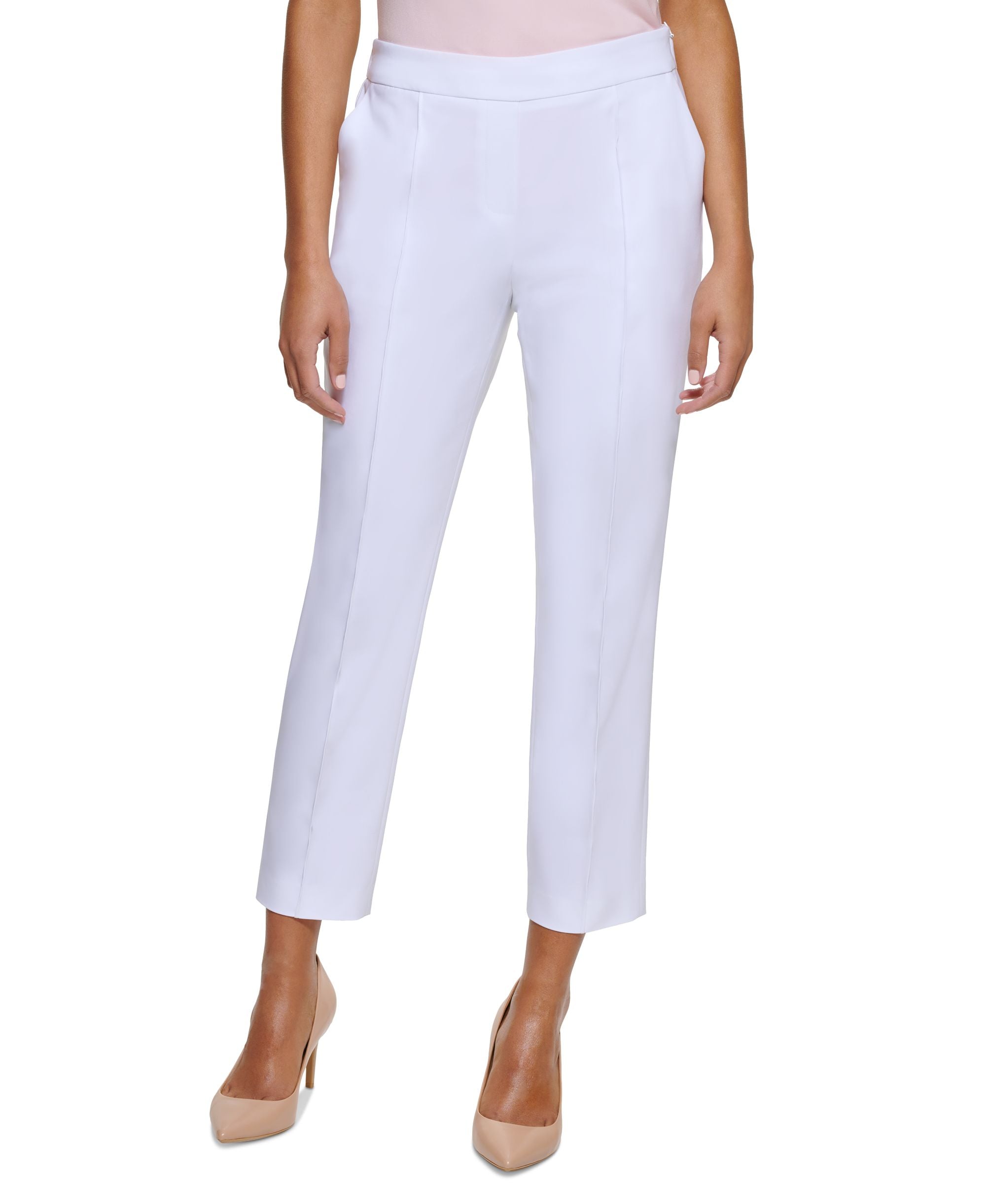 Calvin Klein Petite Elastic Back Pants