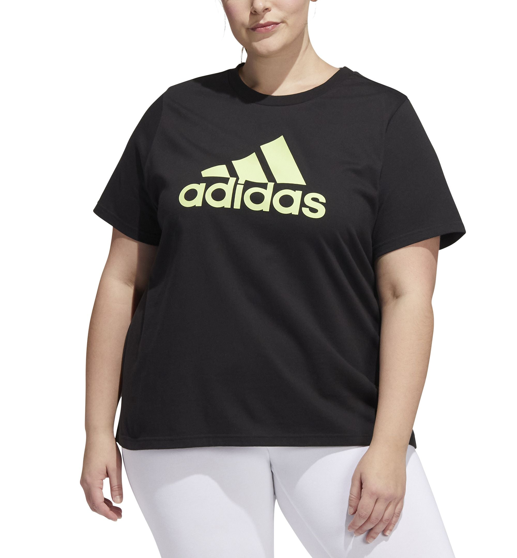 Adidas Plus Size Cotton Logo T-Shirt