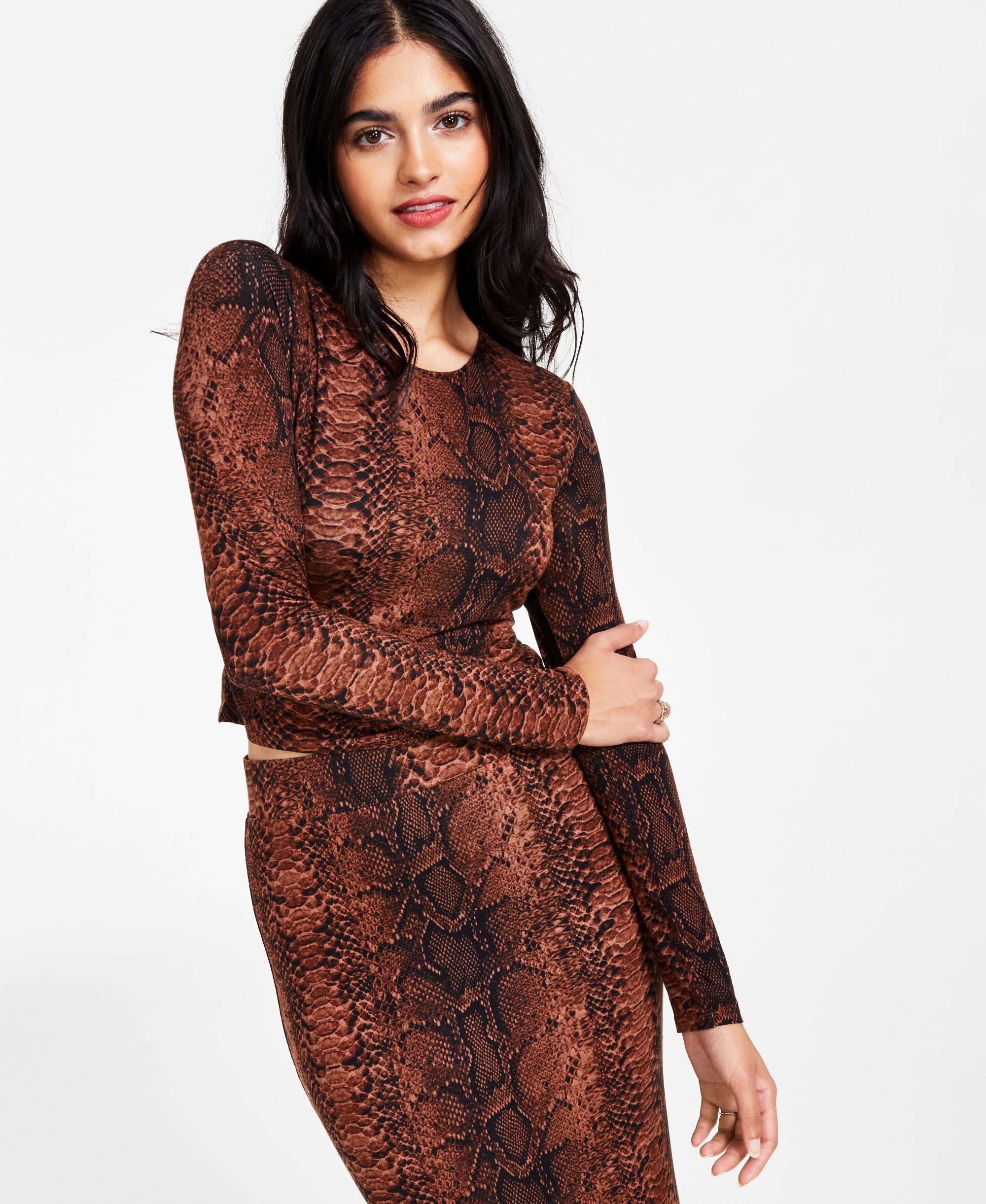 Women?s Printed Cropped Top