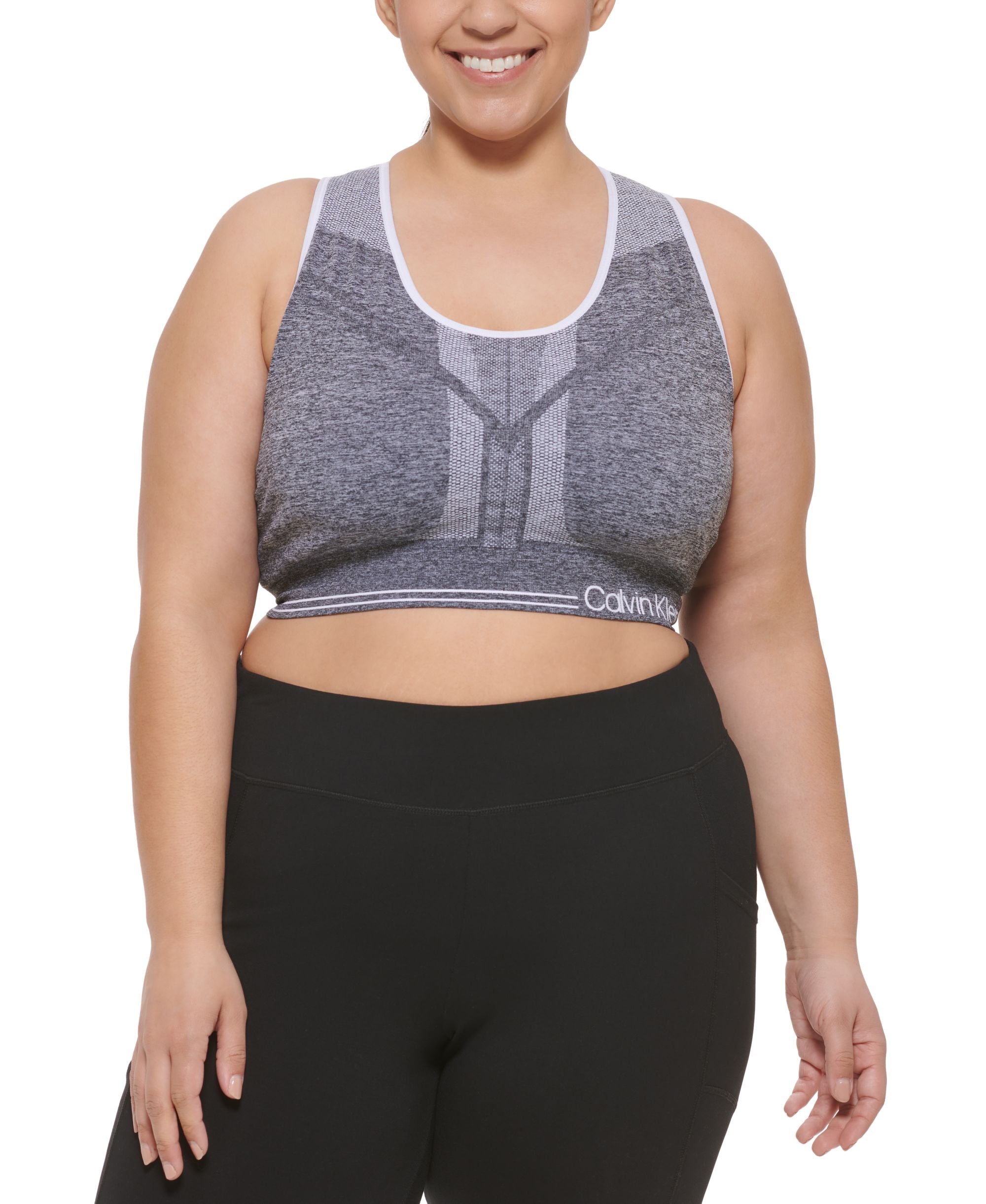 Calvin Klein Performance Plus Size Reversible Medium Impact Sports Bra