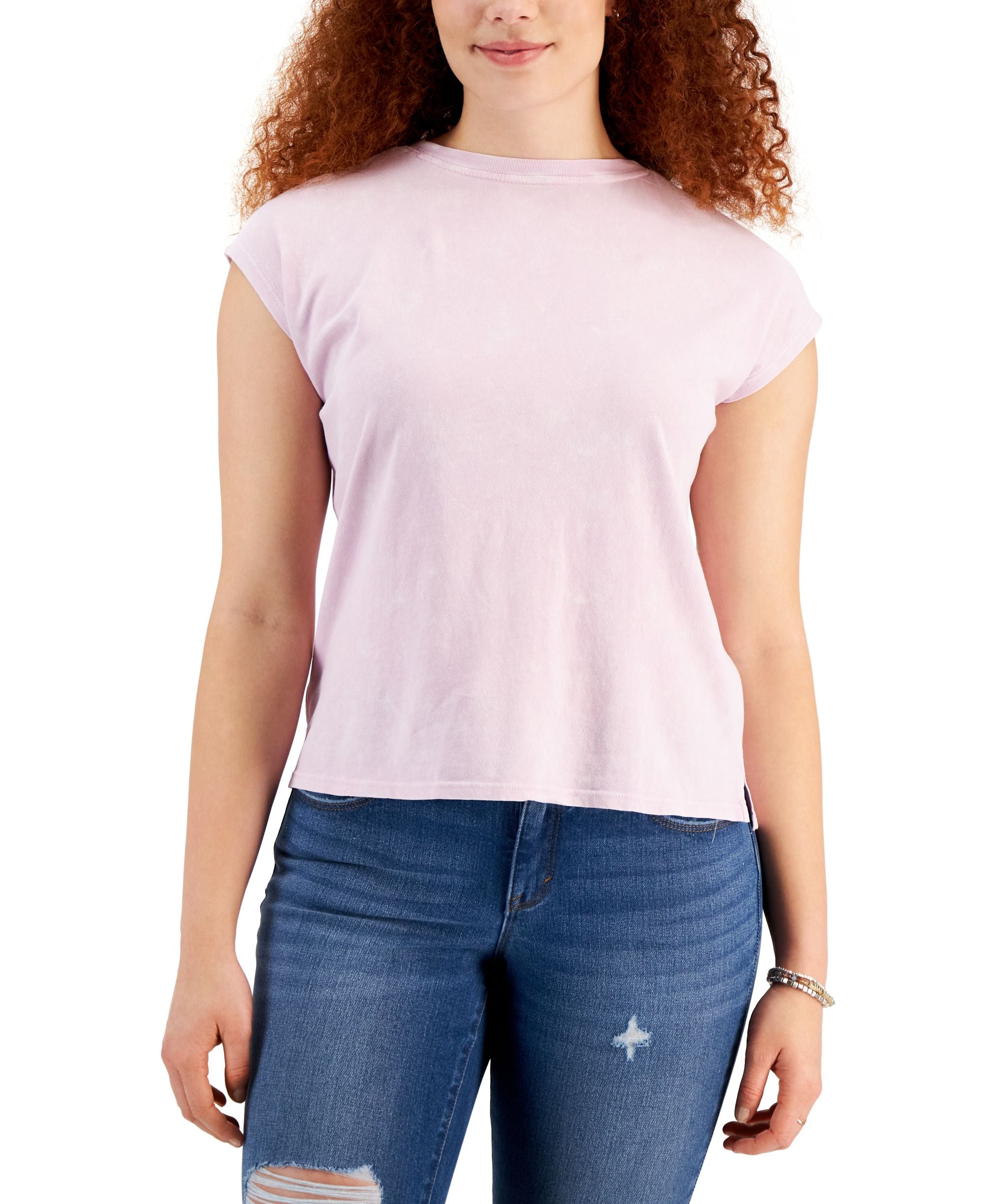 Style & Co Womens Cotton Crewneck T-Shirt