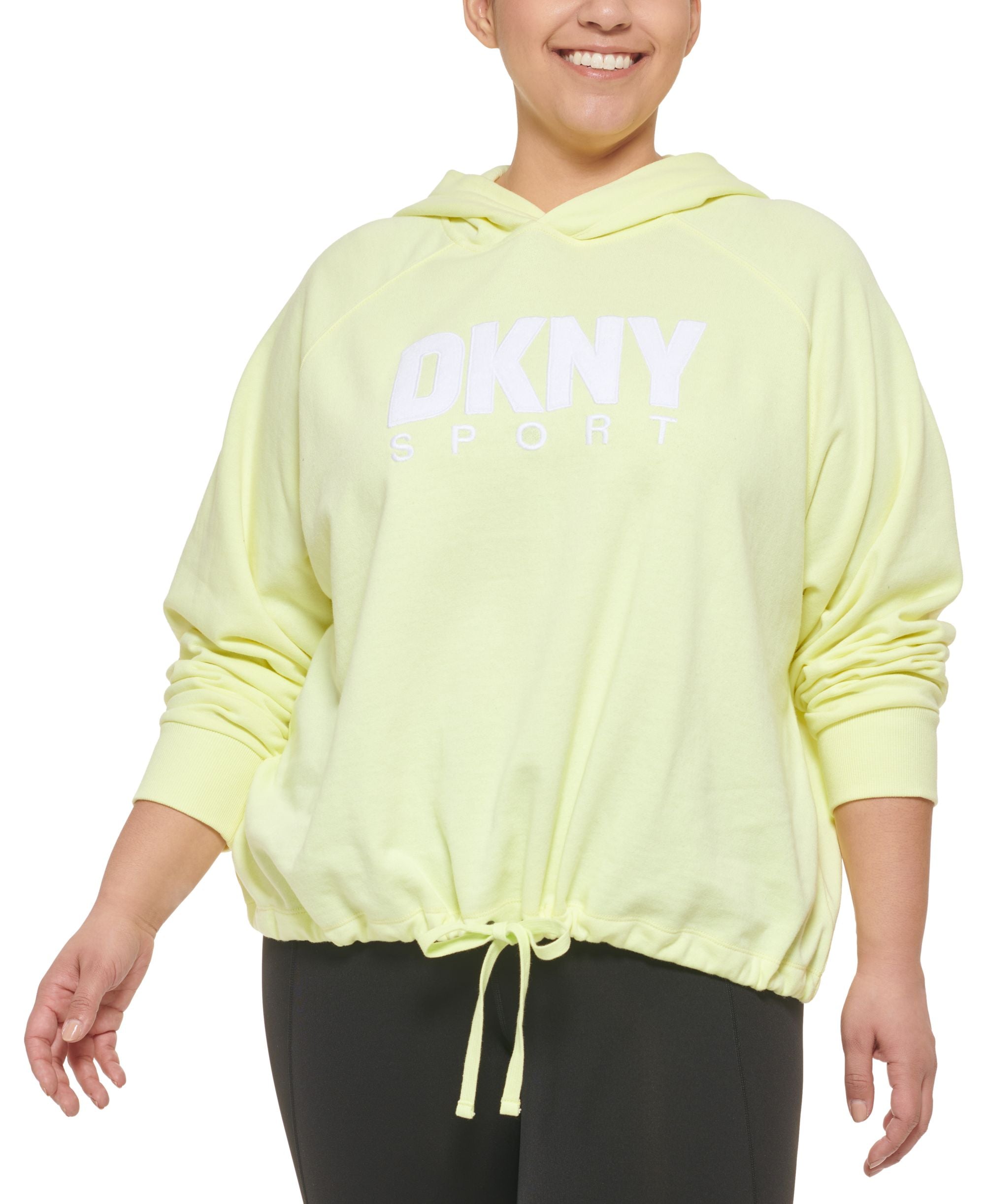 DKNY Sports Plus Size Logo Hoodie