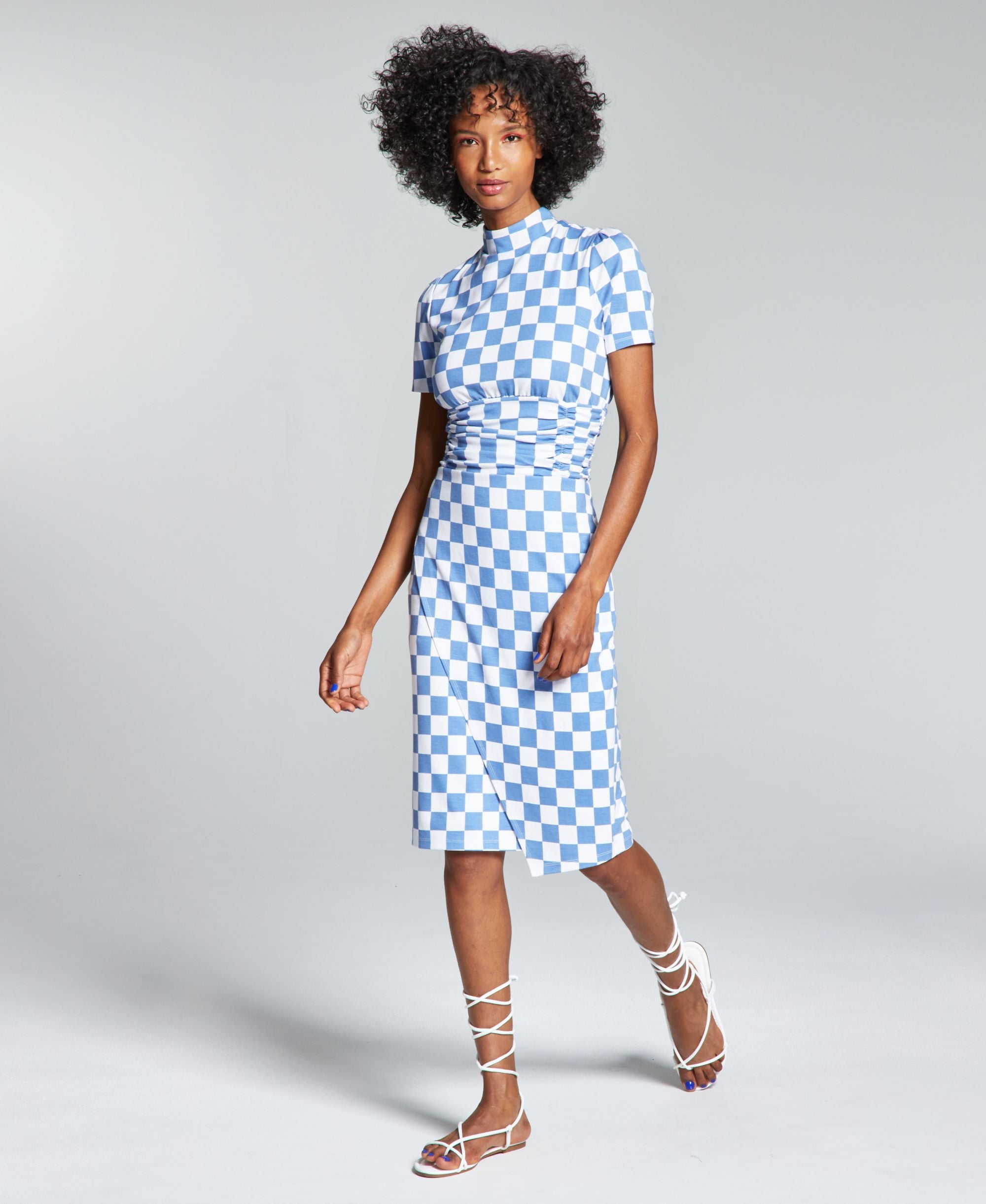 Ade Samuel For Inc Womens Knit Ruched Dress