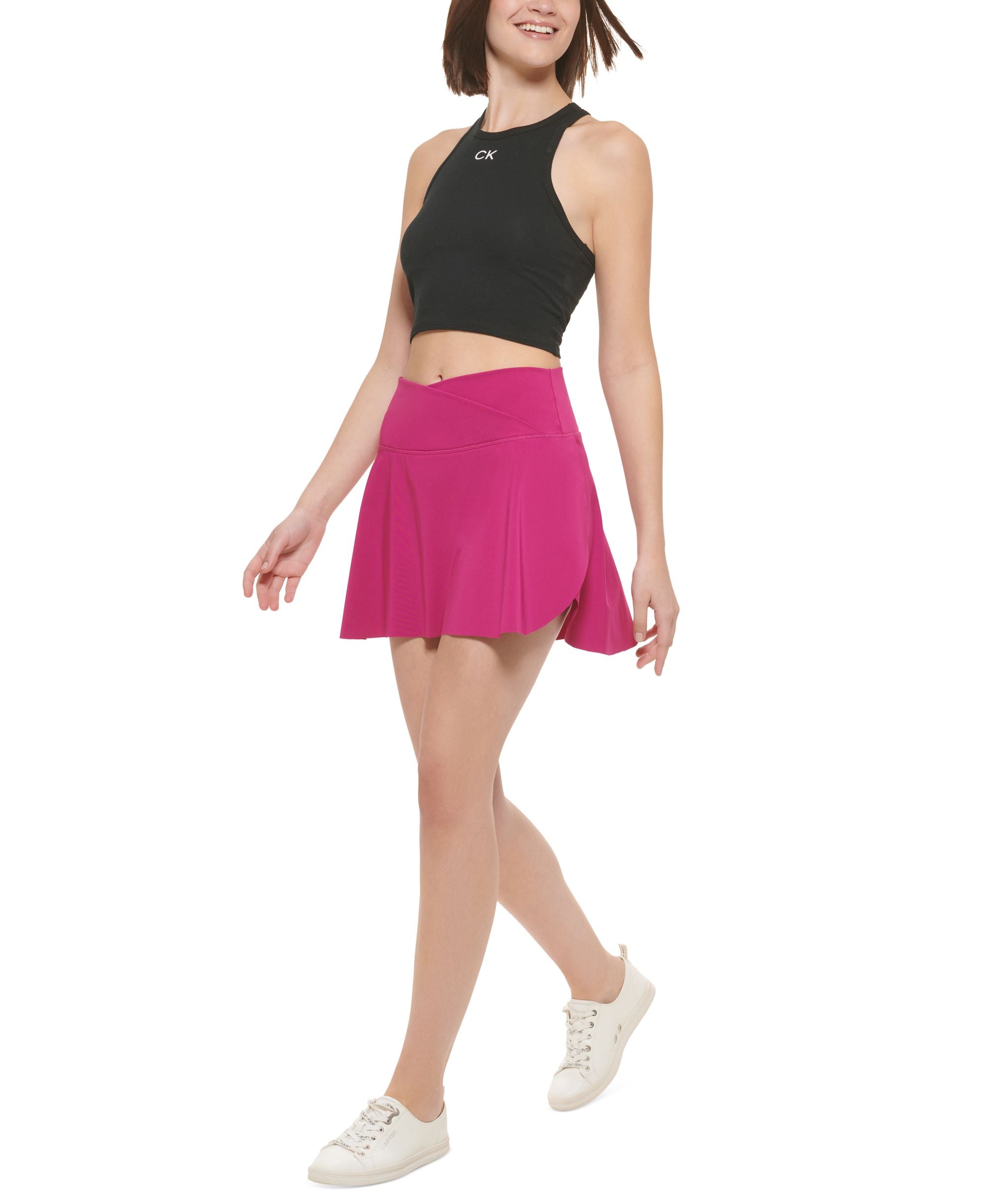 Calvin Klein Performance Womens Crossover Waist Skort