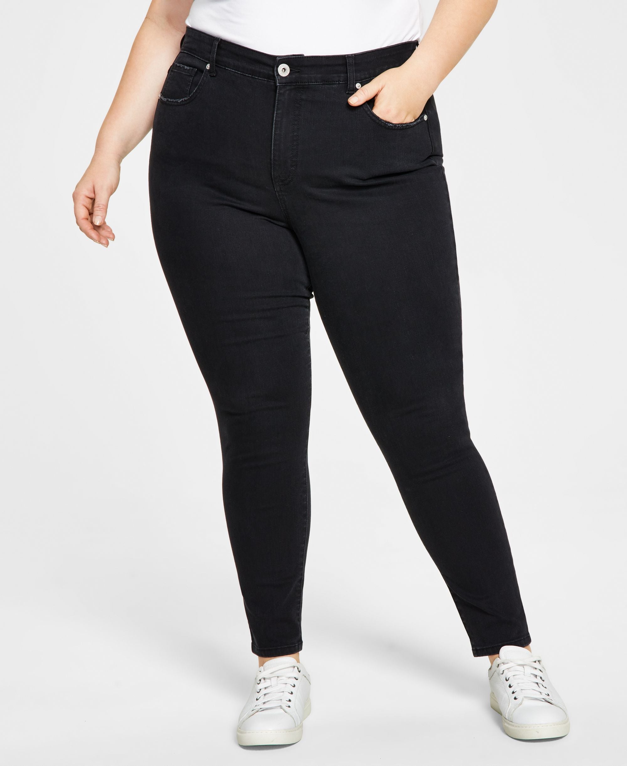 Style & Co Plus Size High Rise Skinny Ankle Jeans