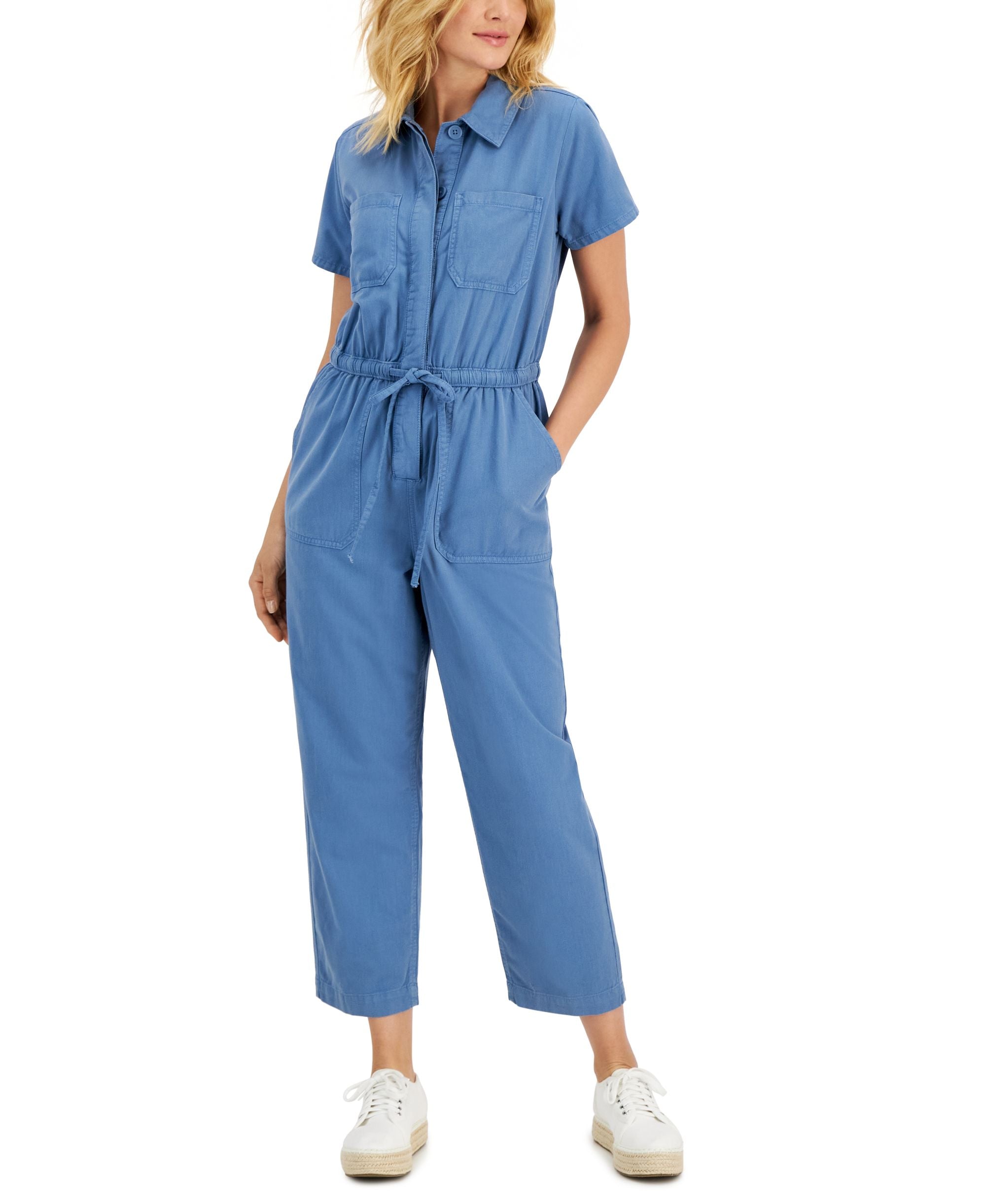Style & Co Womens Utility Jumpsuit