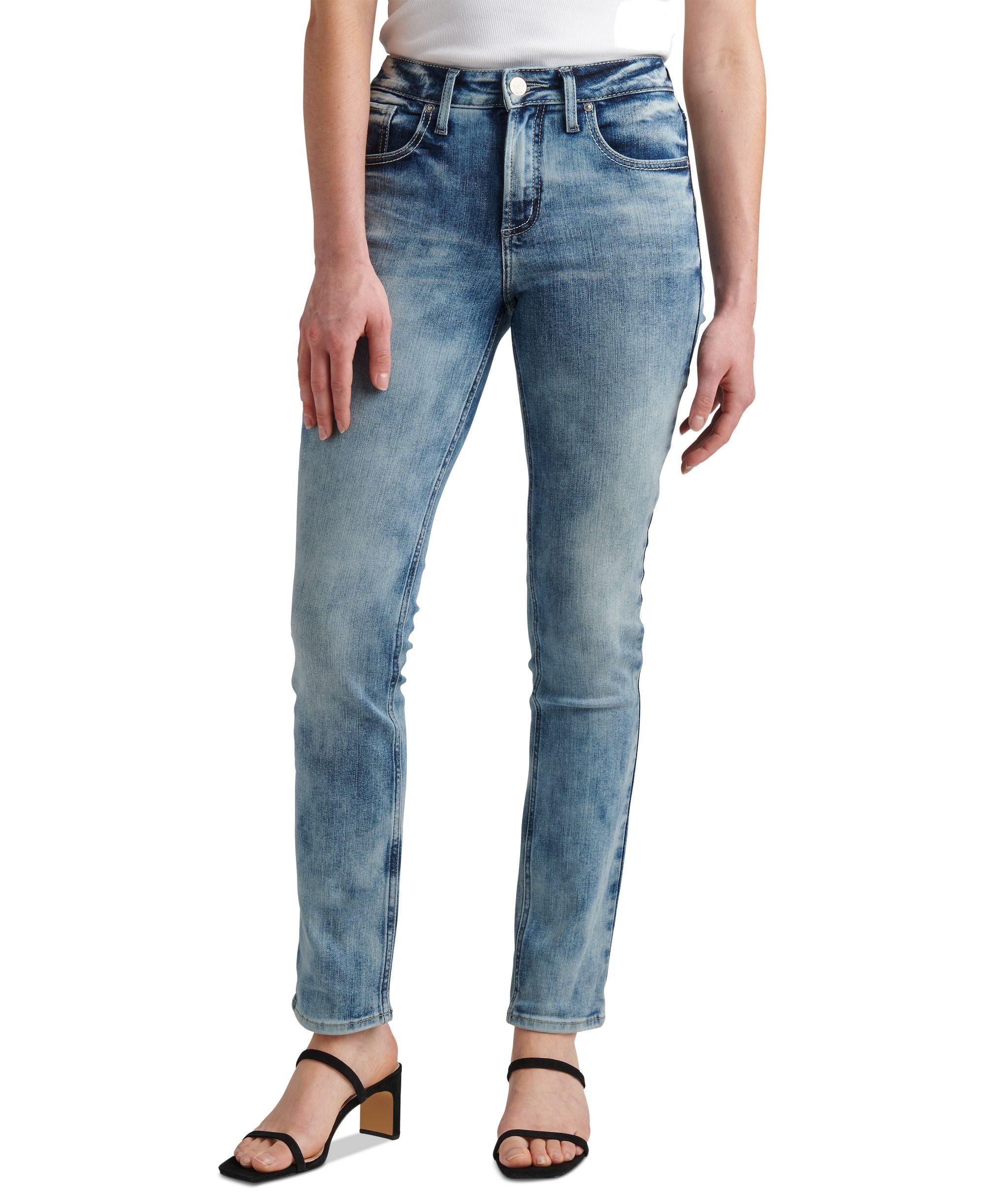 Silver Jeans Co. Avery High Rise Straight Leg Jeans