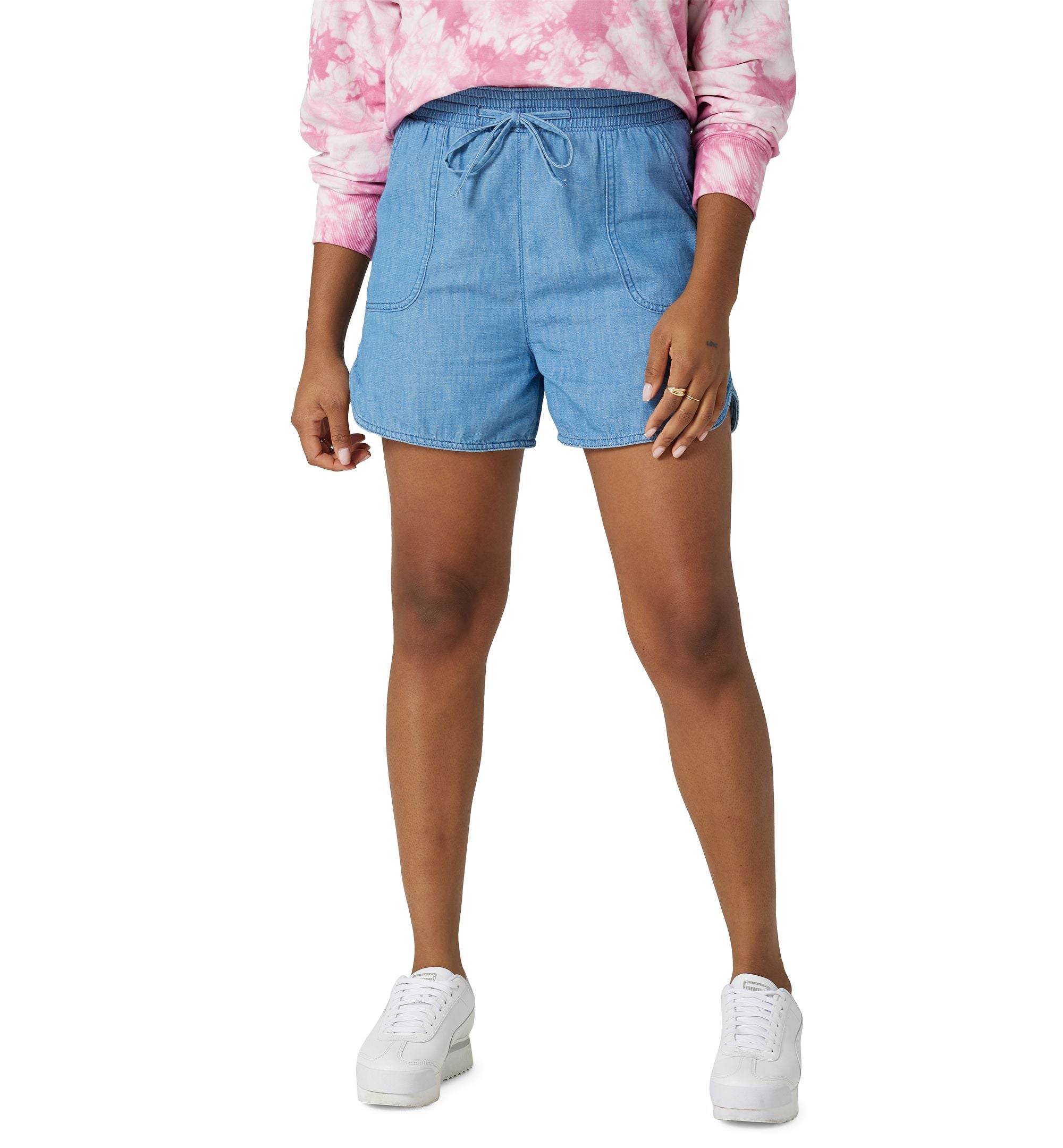 Women's Stay Home Cotton Pull-On Shorts
