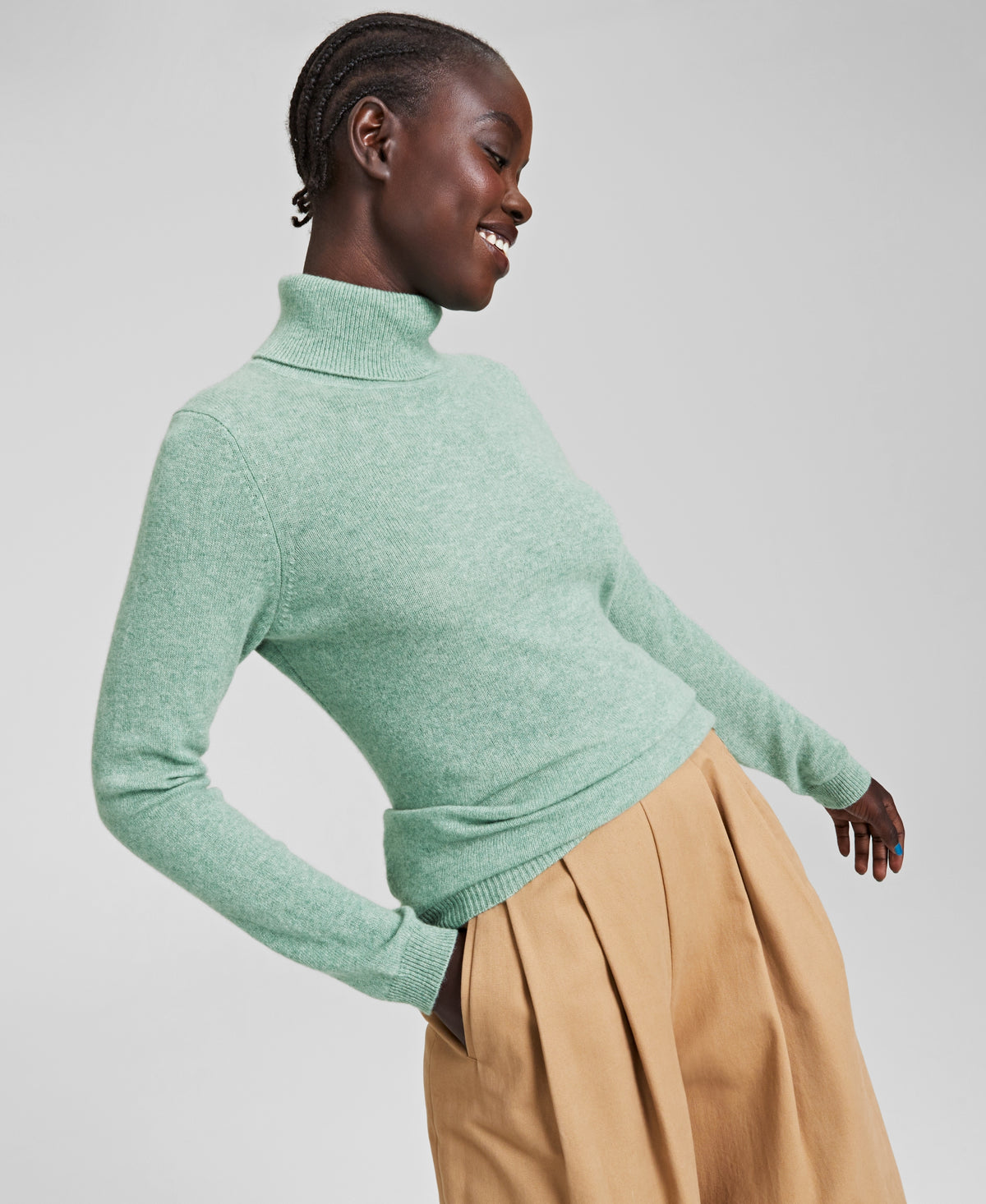 Women's 100% Cashmere Turtleneck Sweater