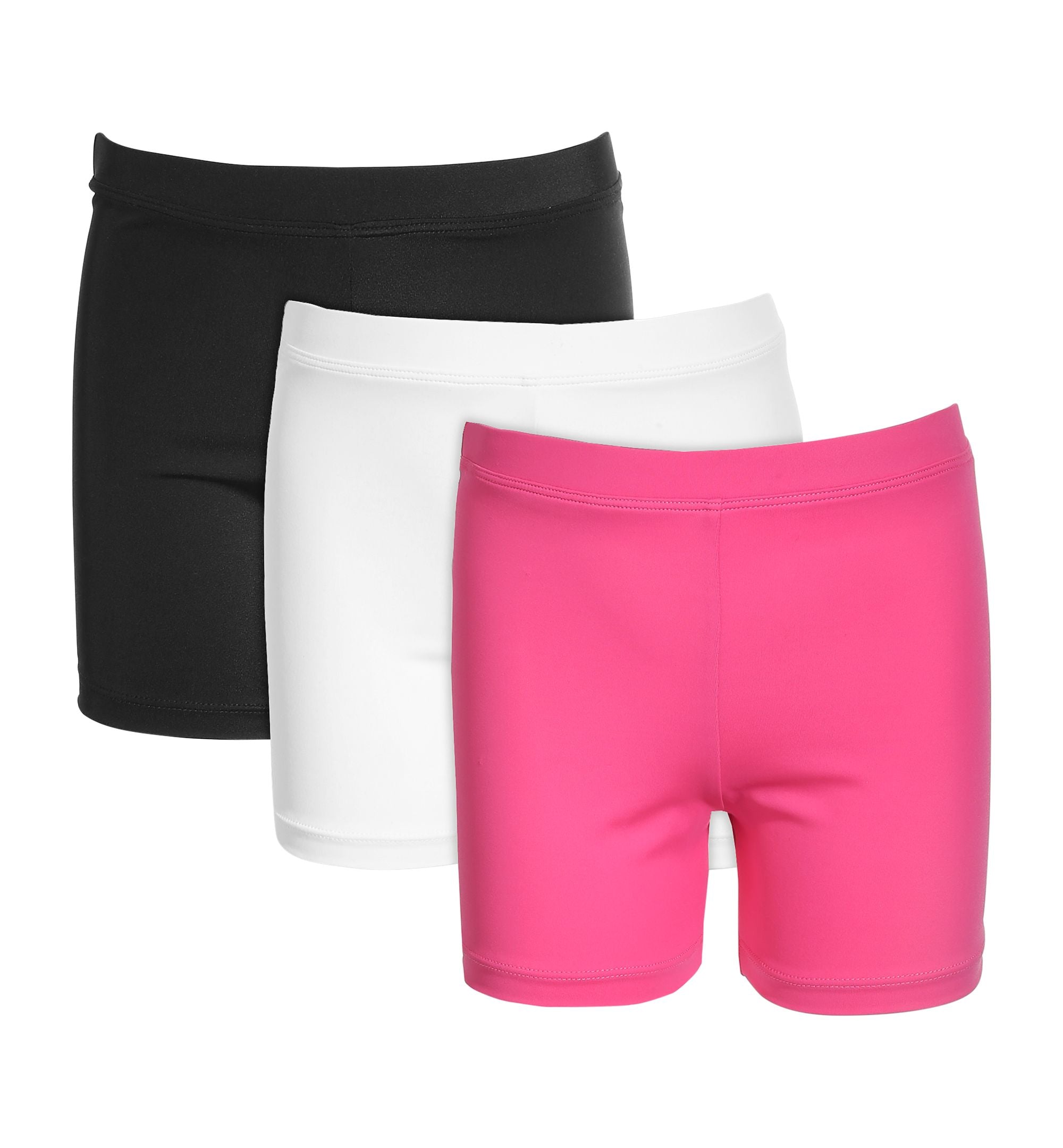 Playground Pals Little Girls 3 Pack Mini Bike Shorts