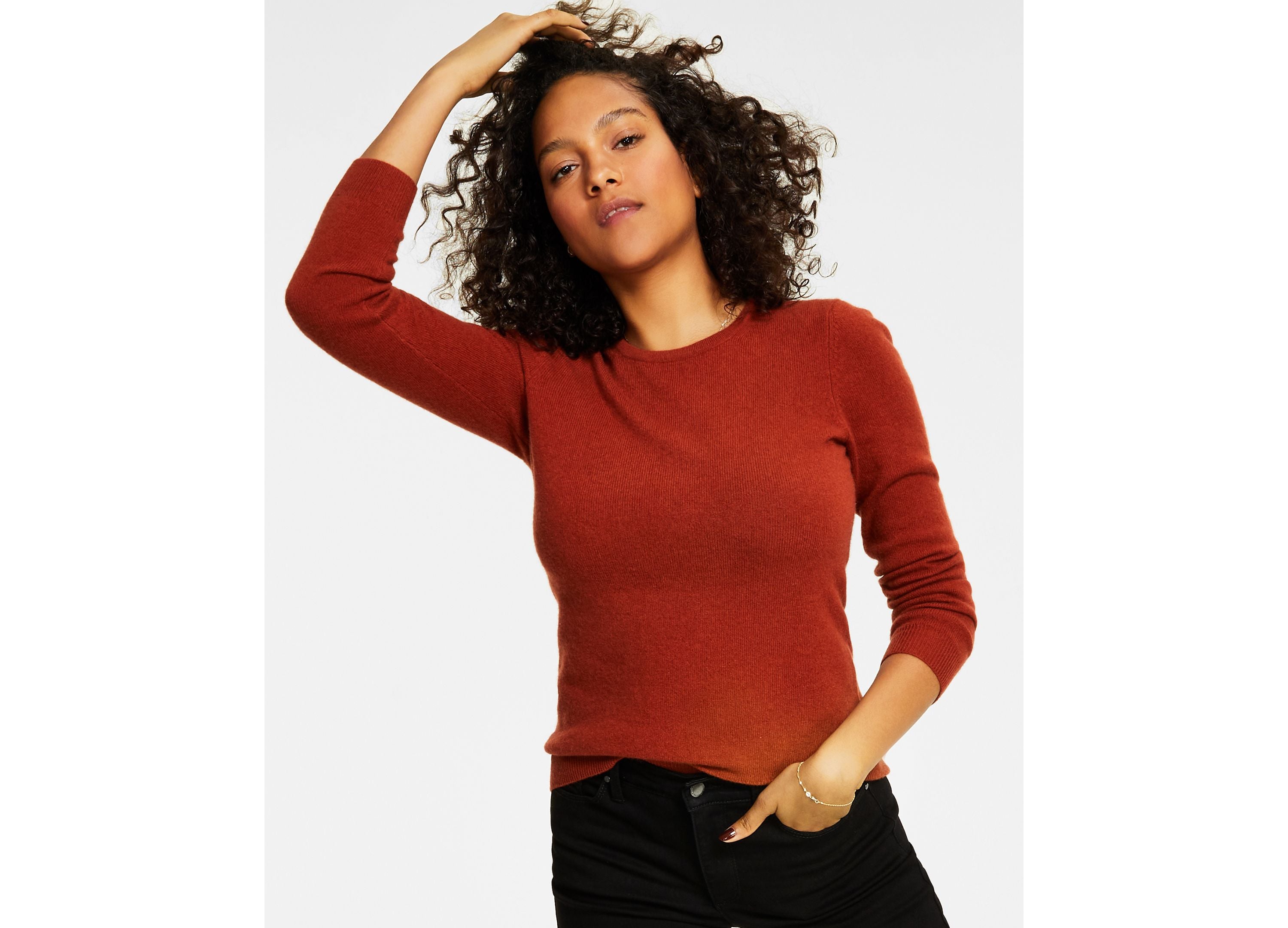 Women's 100% Cashmere Crewneck Sweater