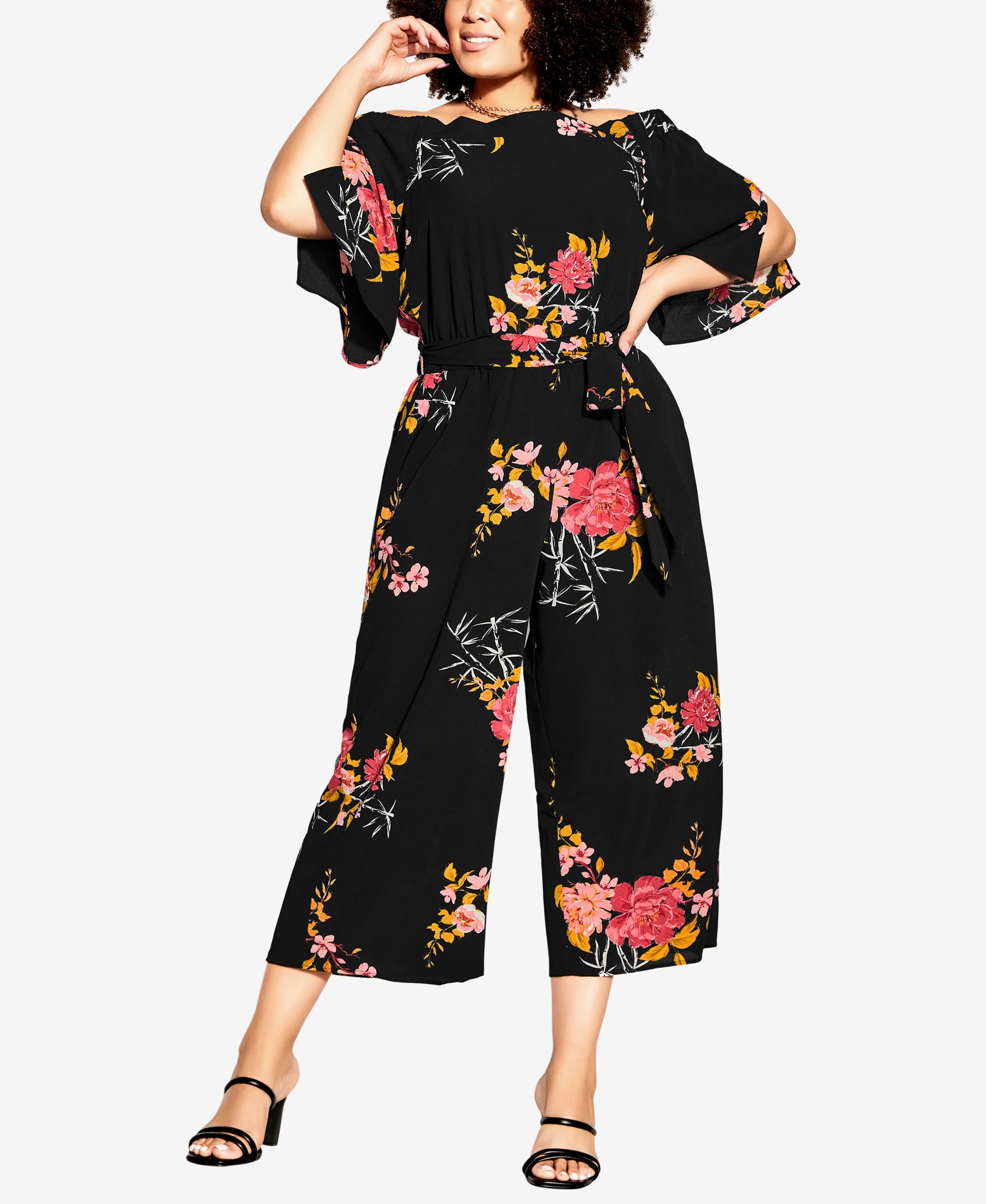City Chic Trendy Plus Size Bloom Jumpsuit