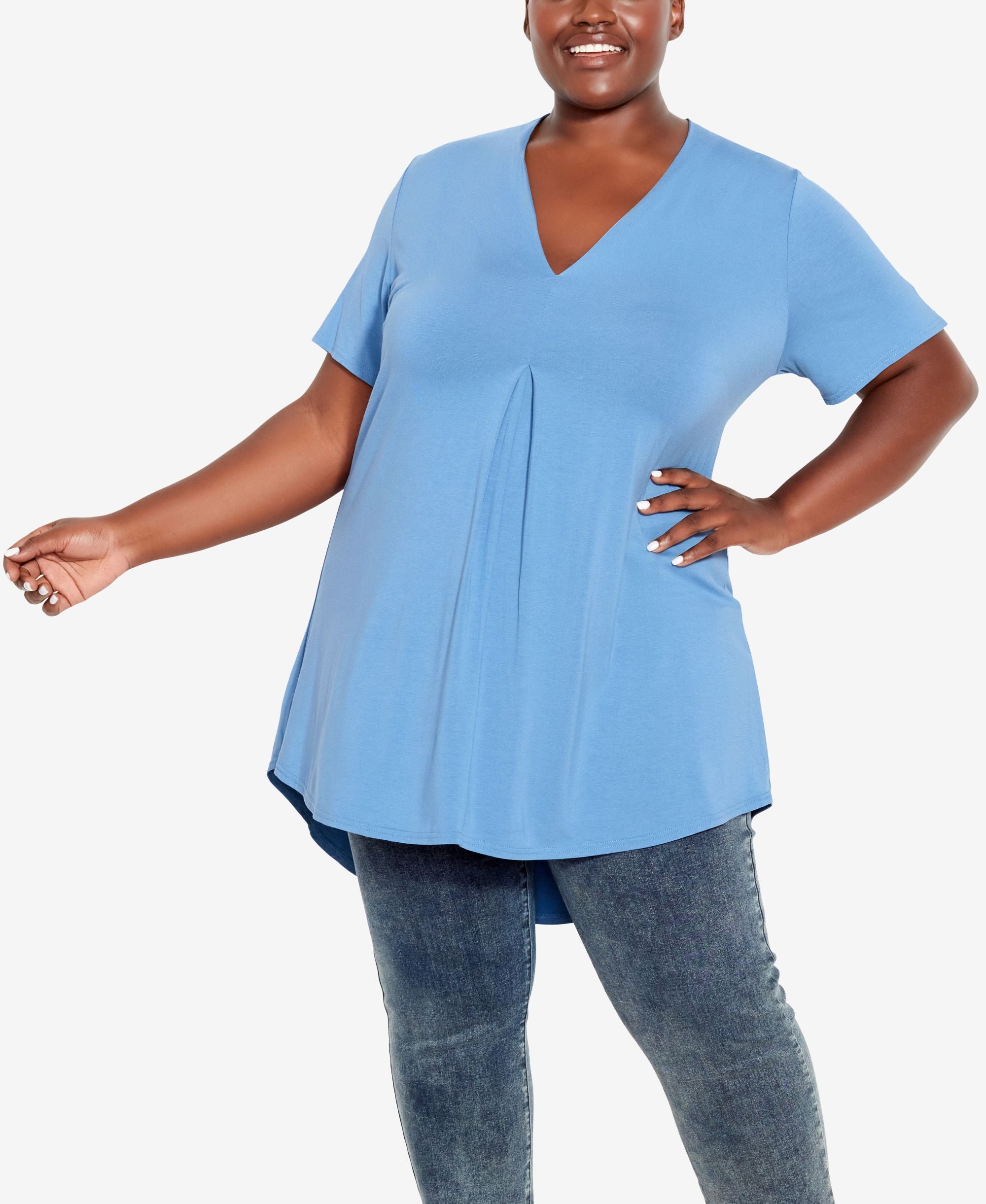 Plus Size Kaylie High Low Top