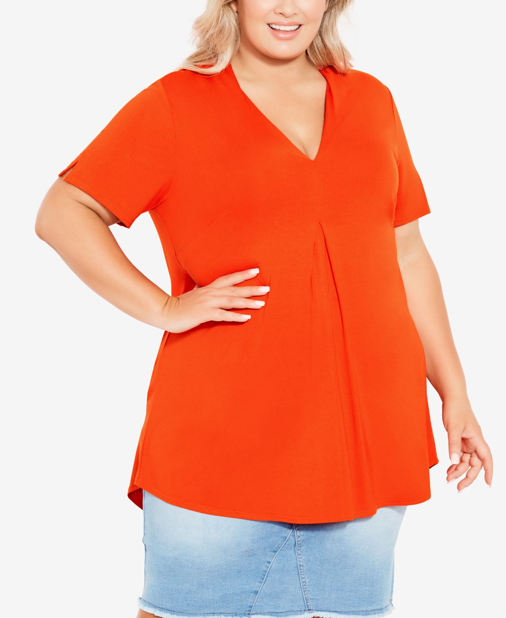 Plus Size Kaylie High Low Top