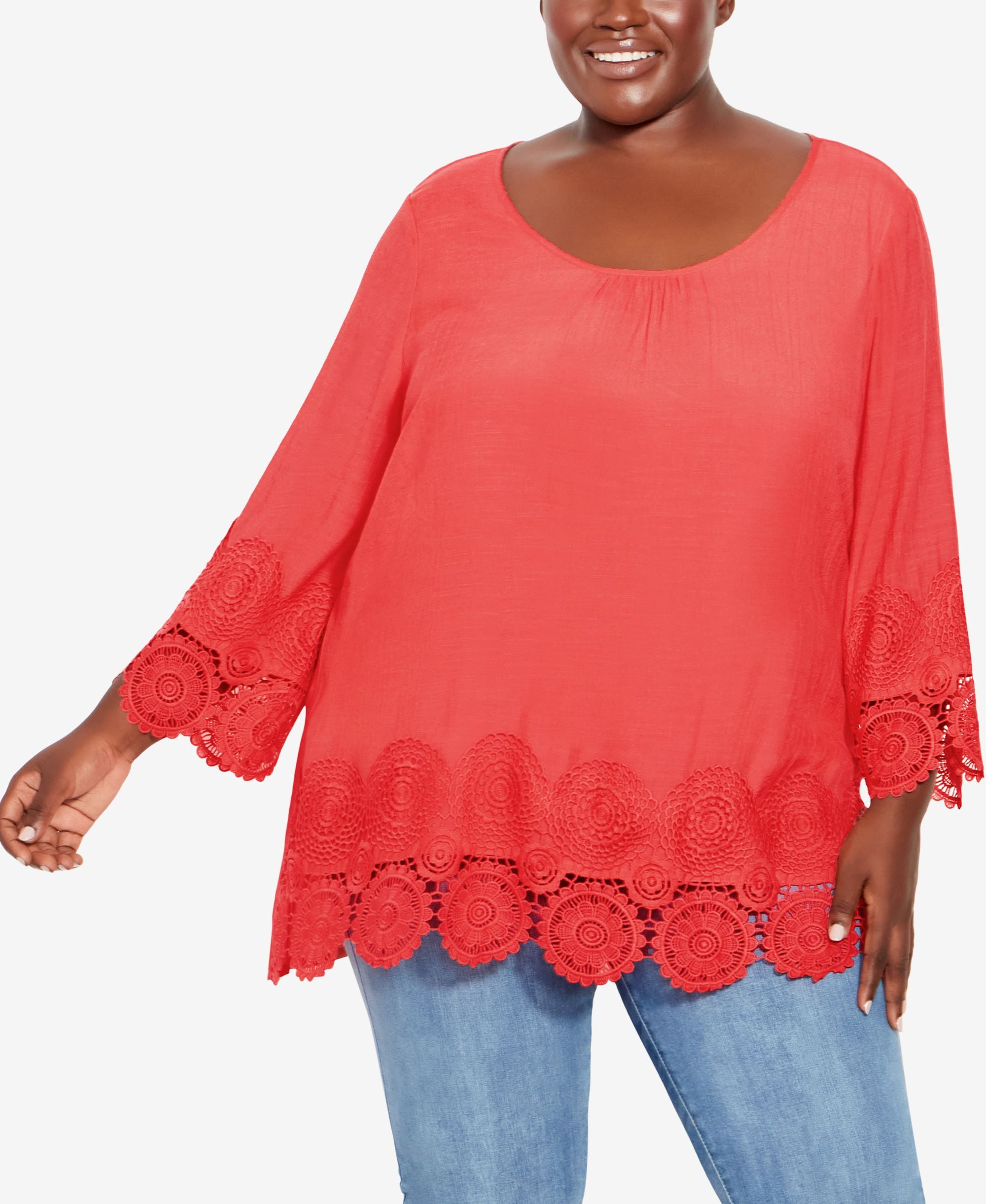 Plus Size Sylvie Crochet Top