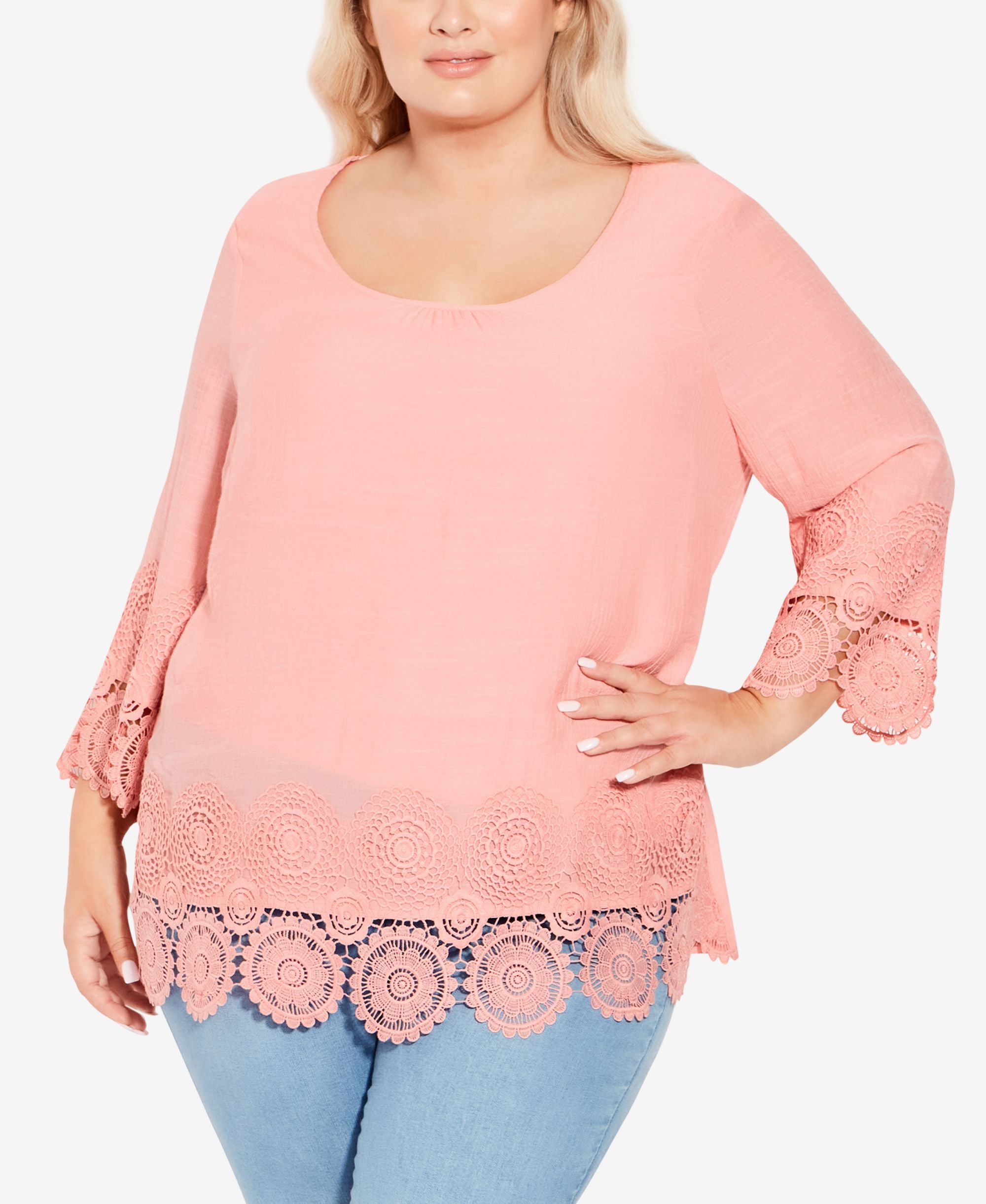 Plus Size Sylvie Crochet Top