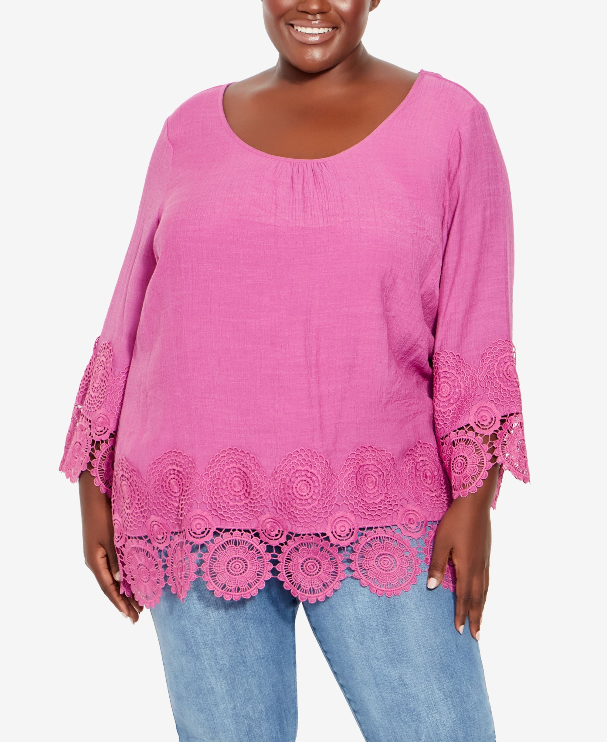 Plus Size Sylvie Crochet Top