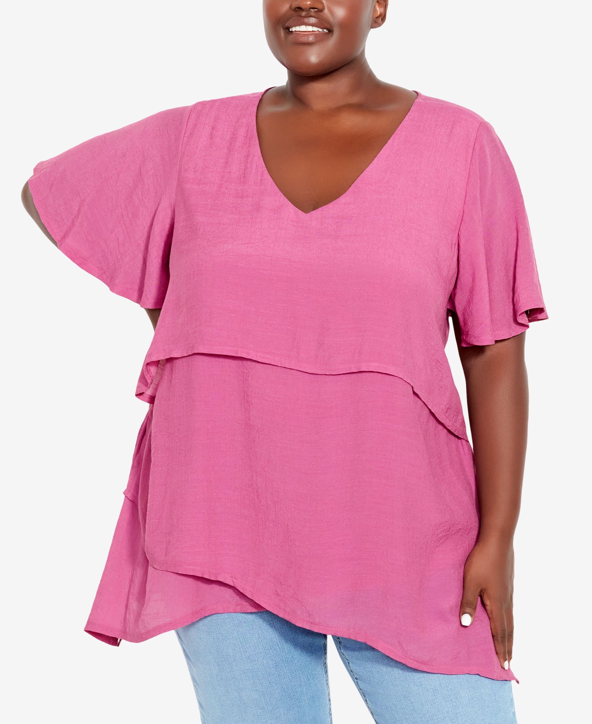 Plus Size Mylah Layer Tunic Top