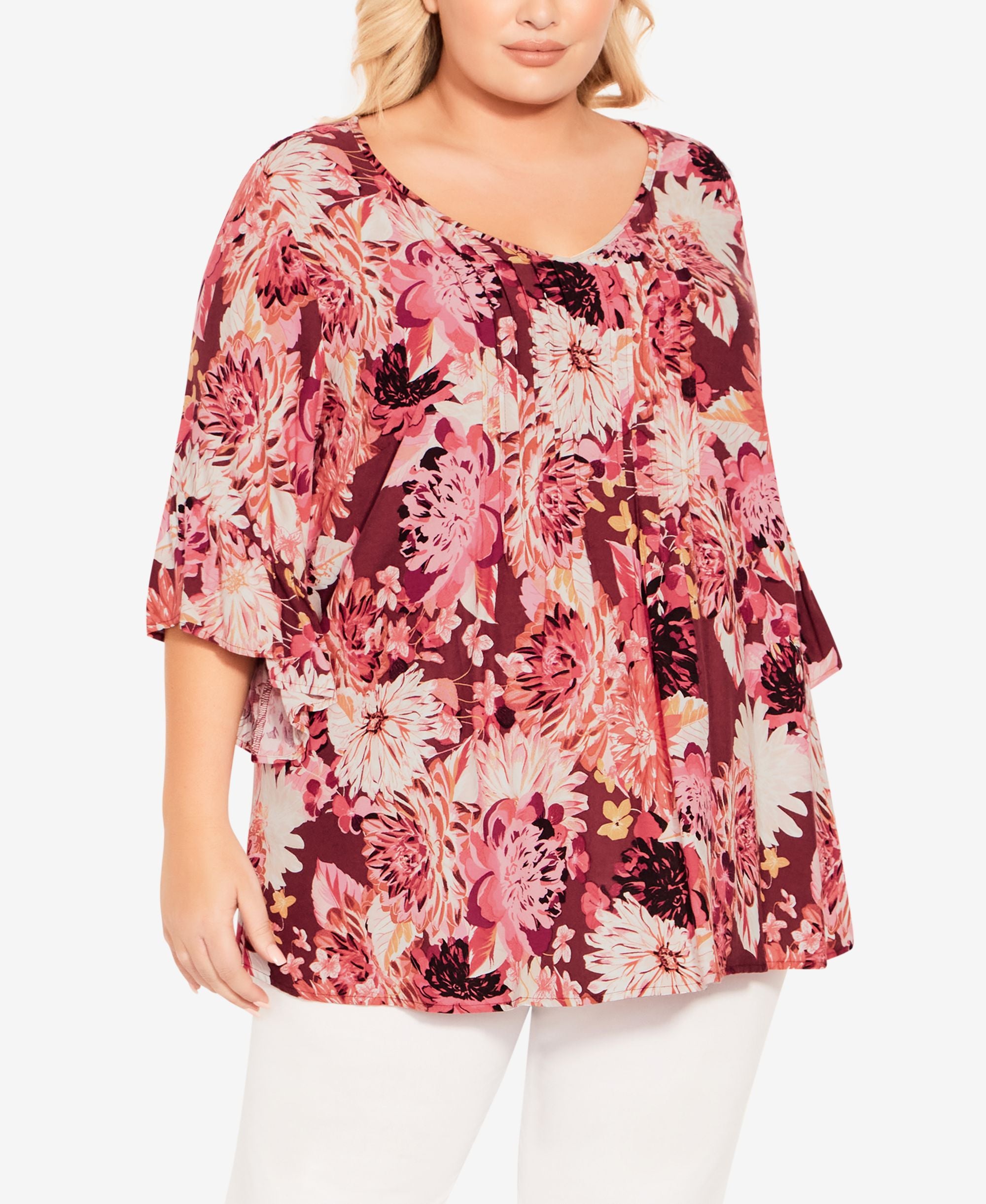 Plus Size Abby Pintuck Top