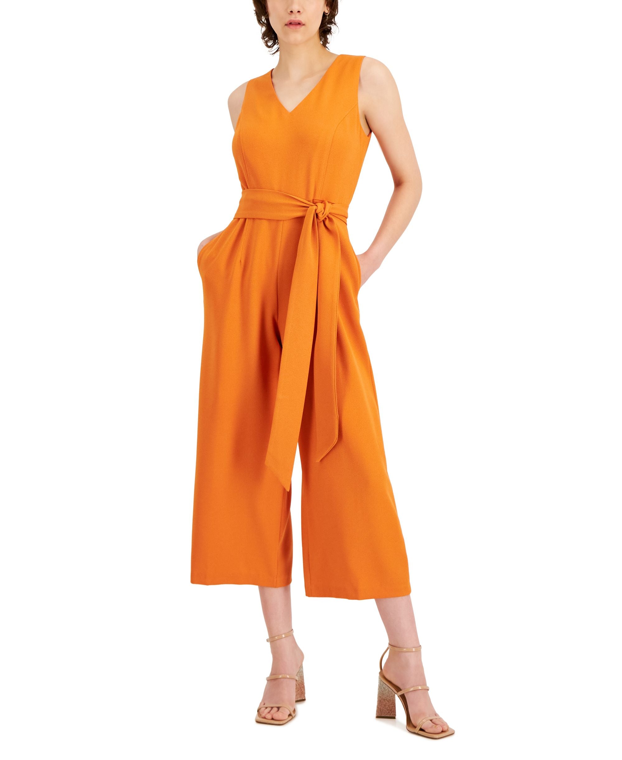 INC International Concepts Womens Cropped Jumpsuit