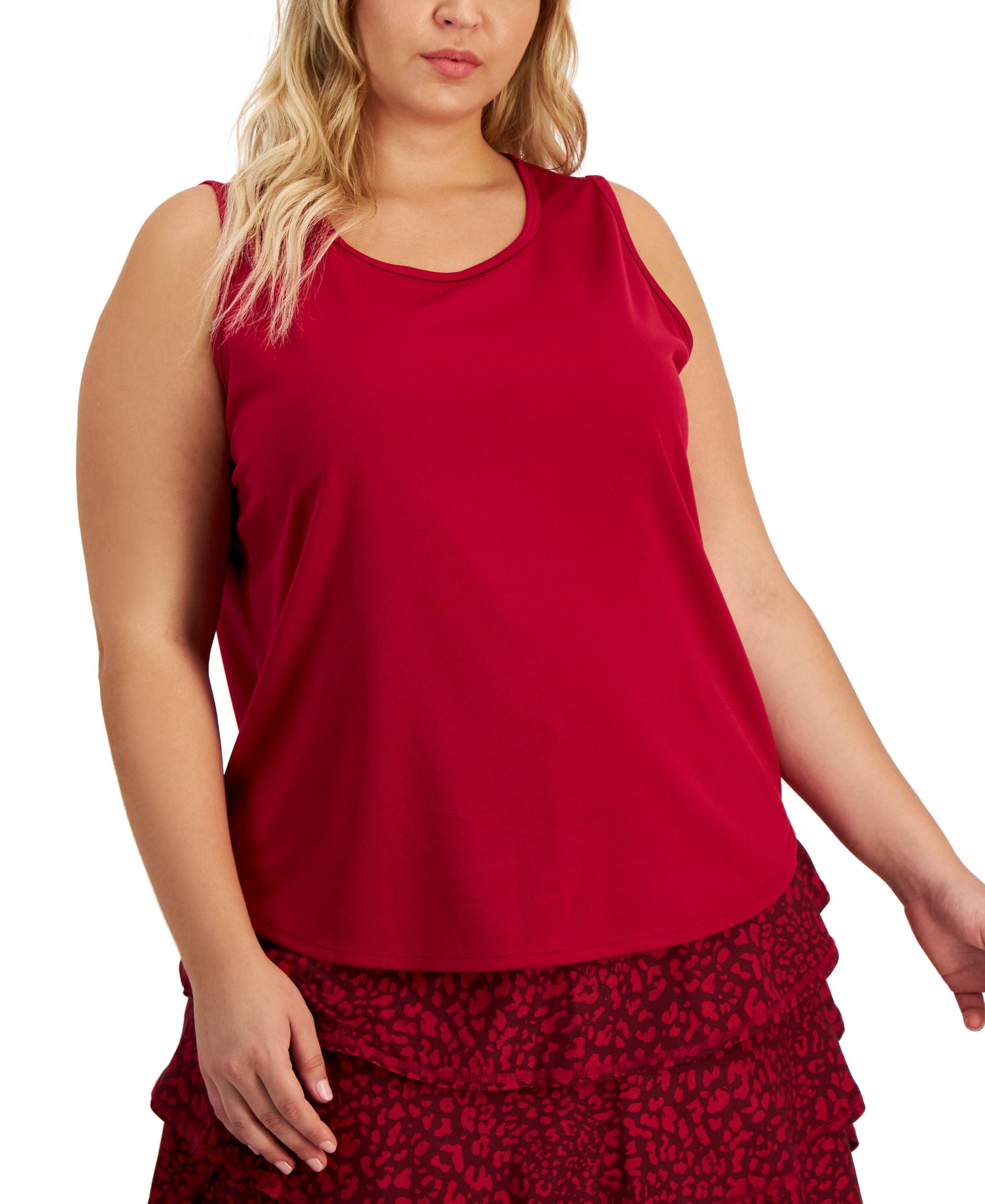 ID Ideology Plus Size Birdseye Mesh Tank Top