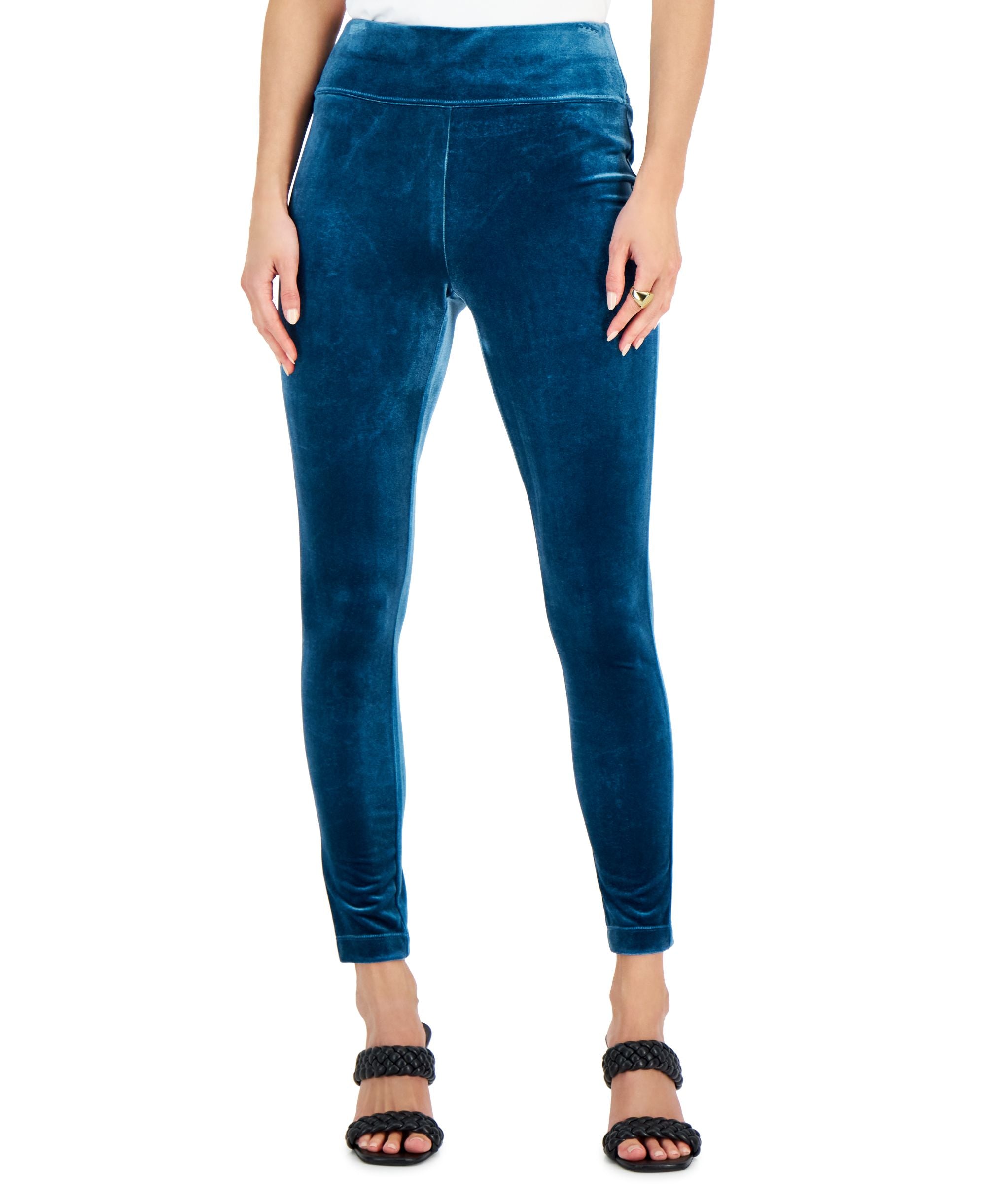Petite Velvet Skinny Pants
