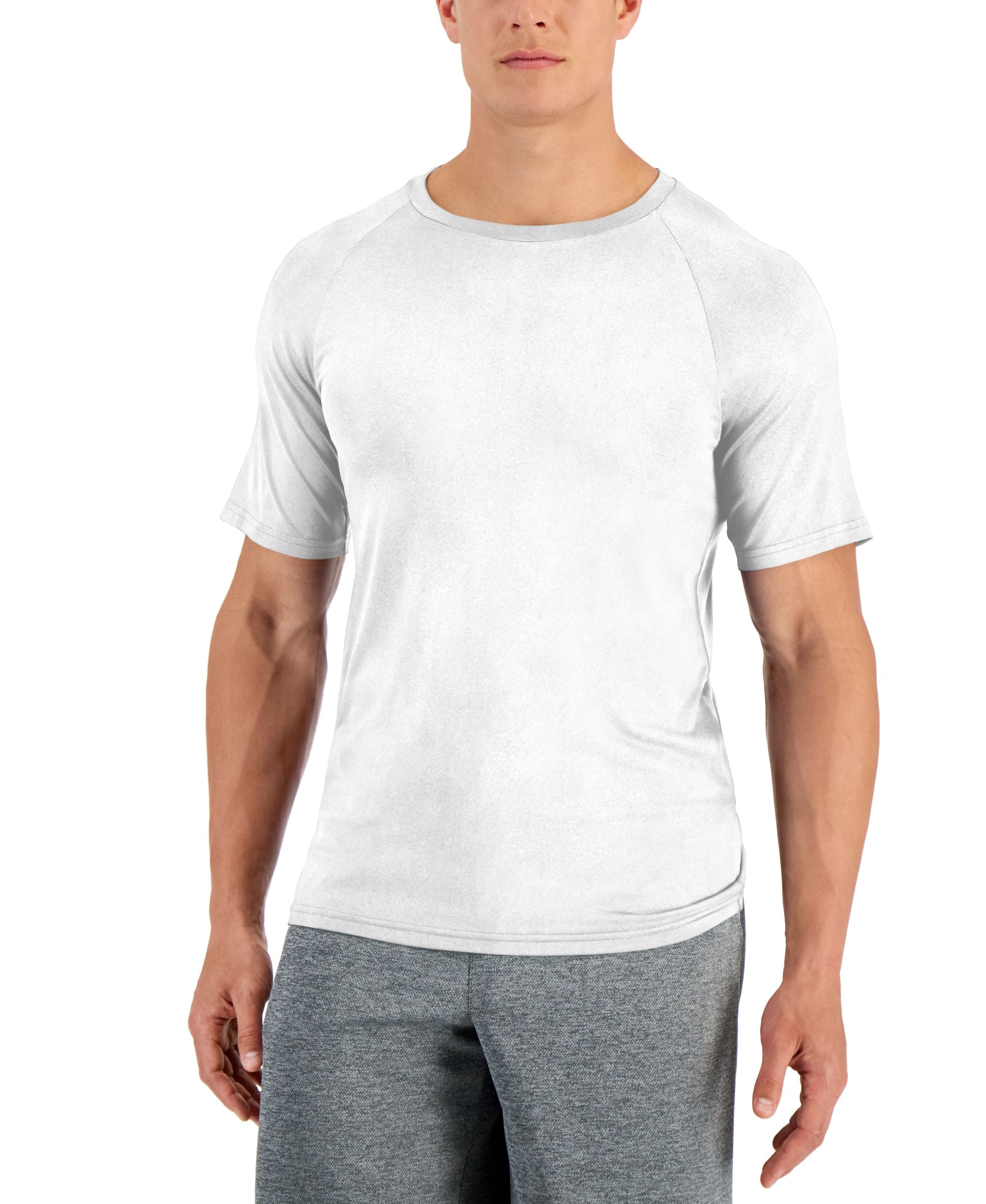 Club Room Mens Rashguard Short Sleeve Shirt