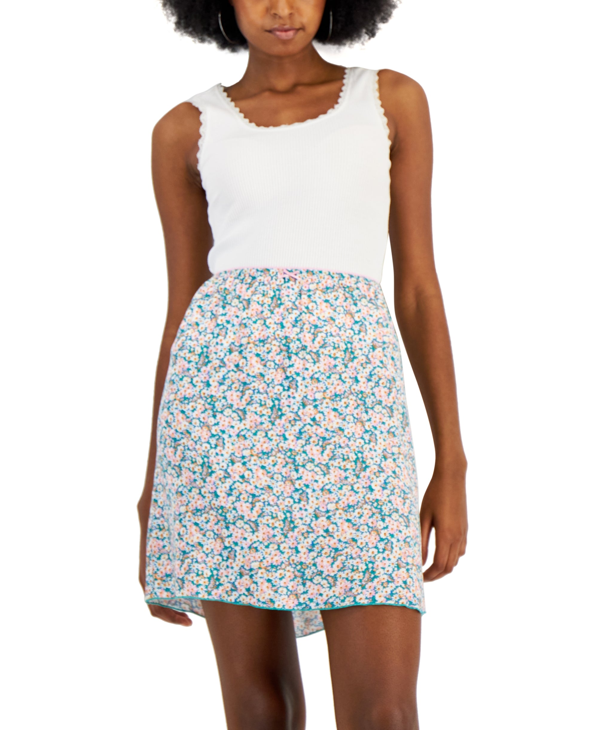 Juniors' Picot-Trim Skirt