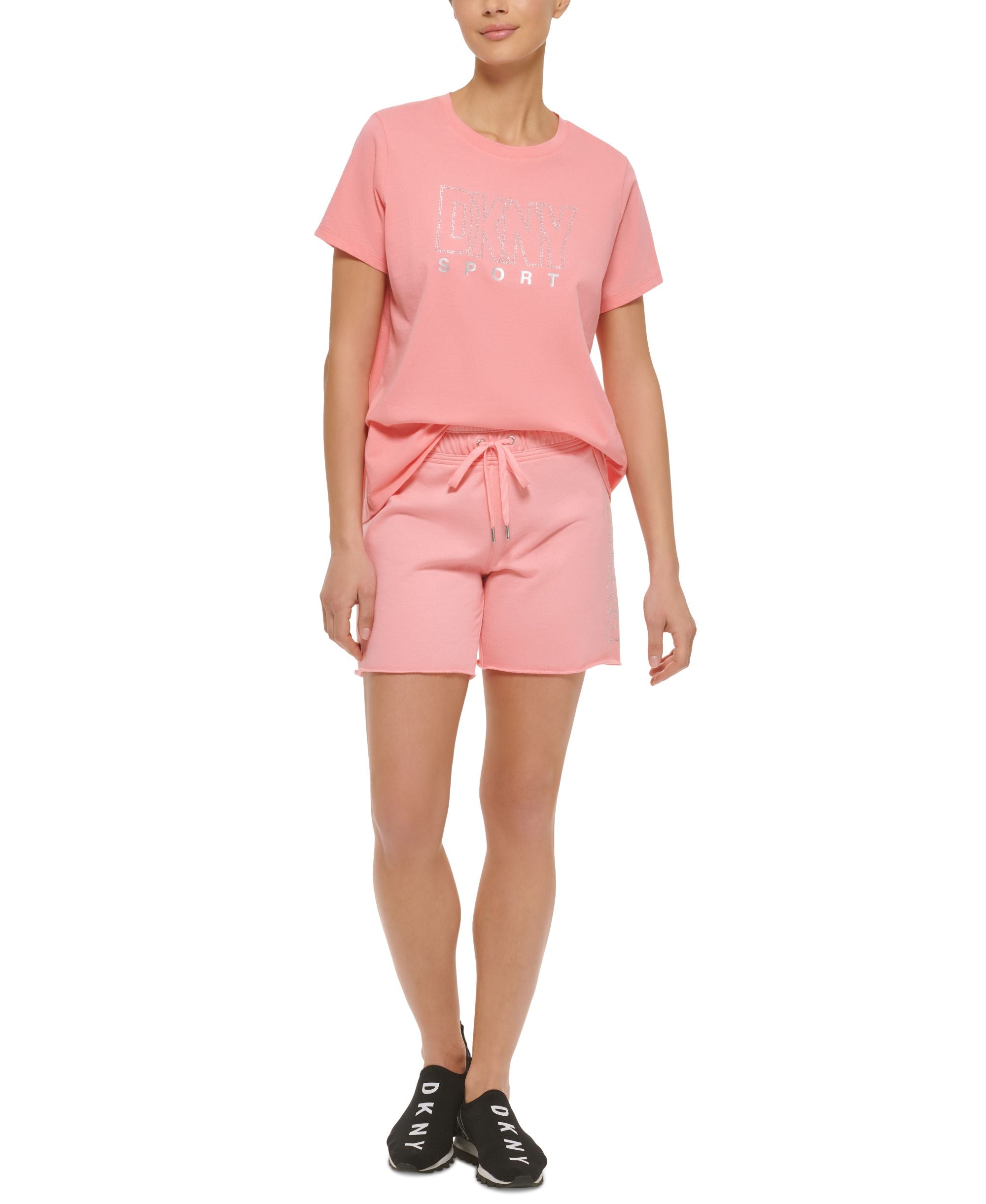 DKNY Sport Rhinestone Logo Top