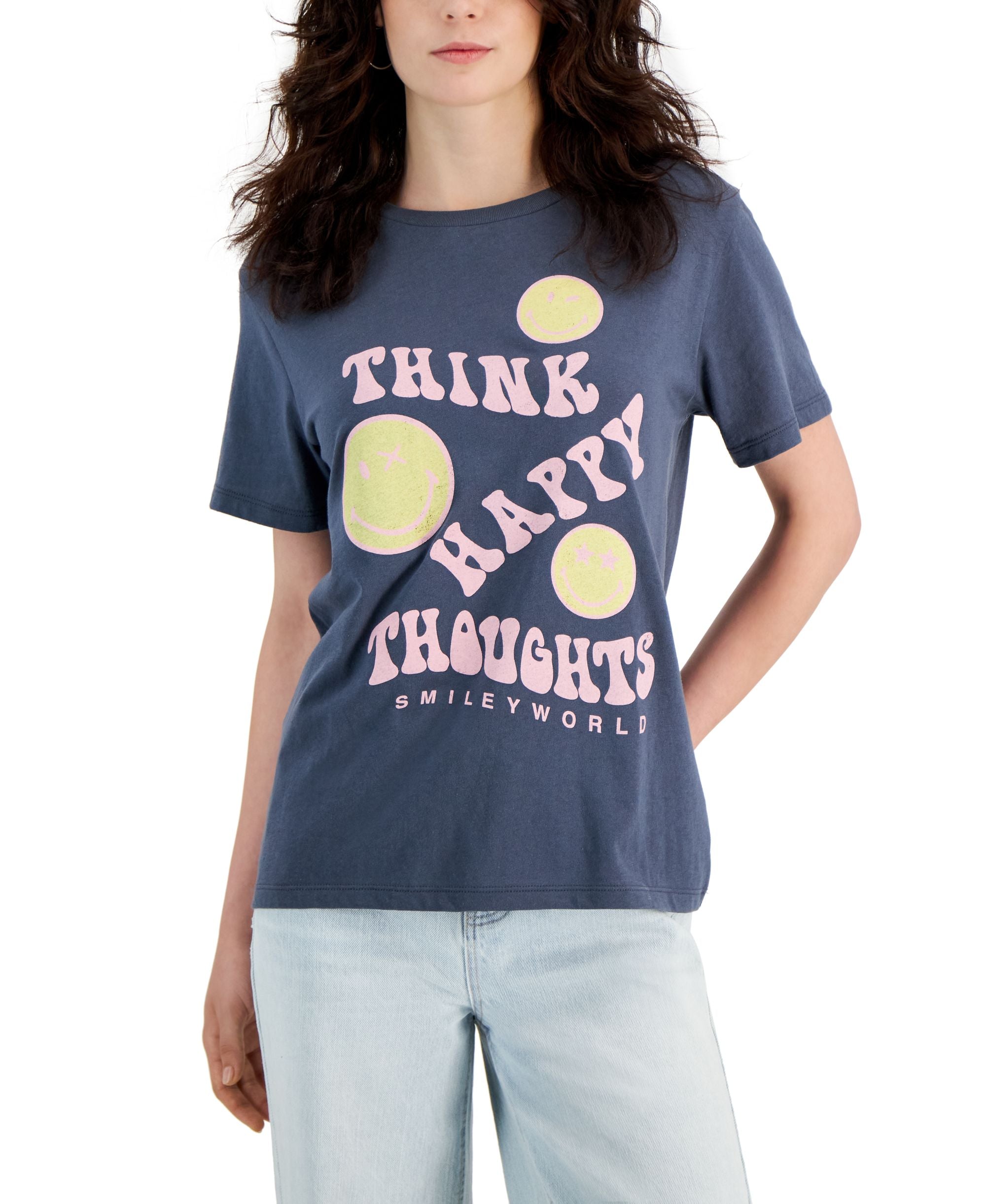 Juniors’ Cotton Relaxed T-Shirt