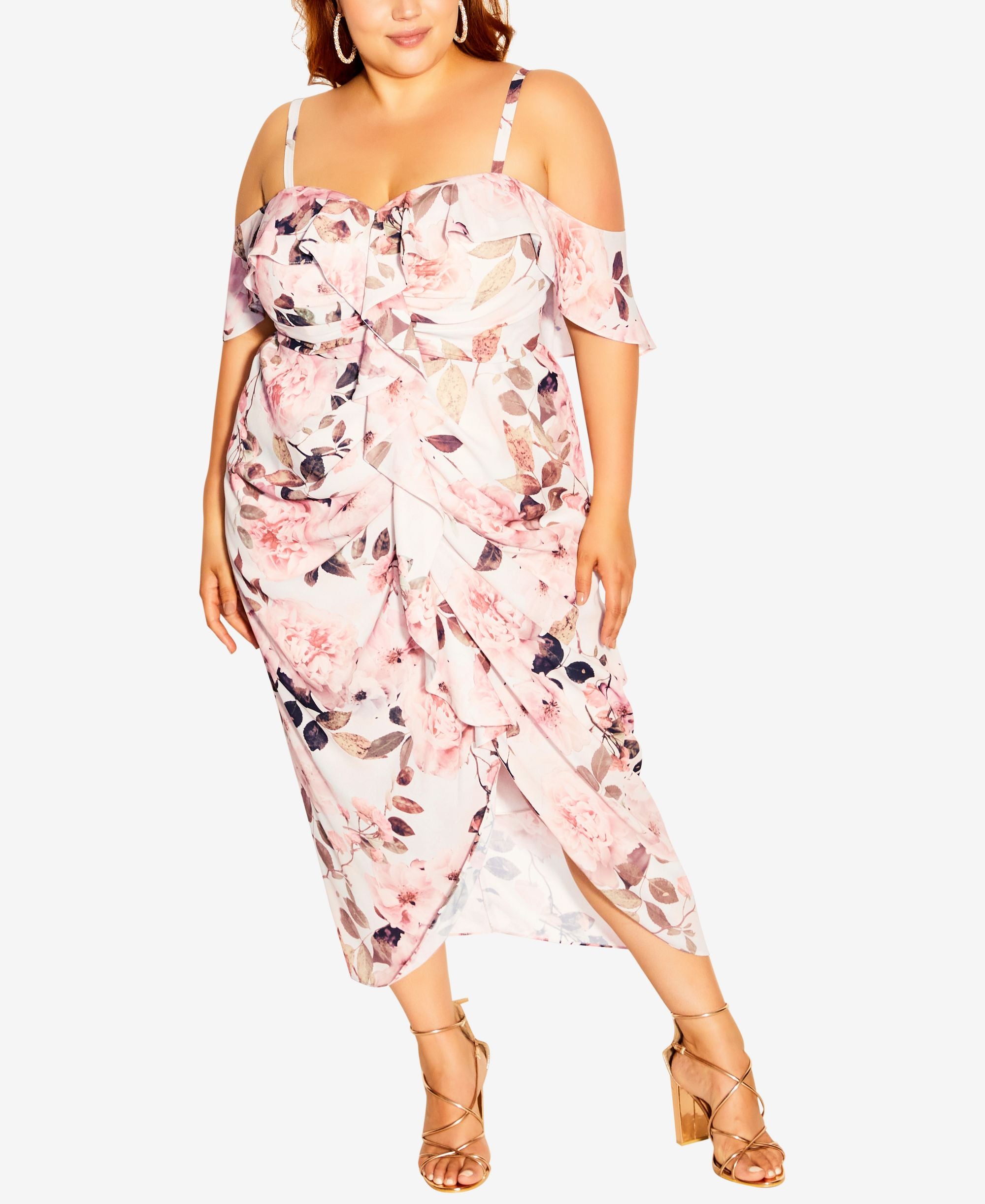 Trendy Plus Size Floral Affair Dress