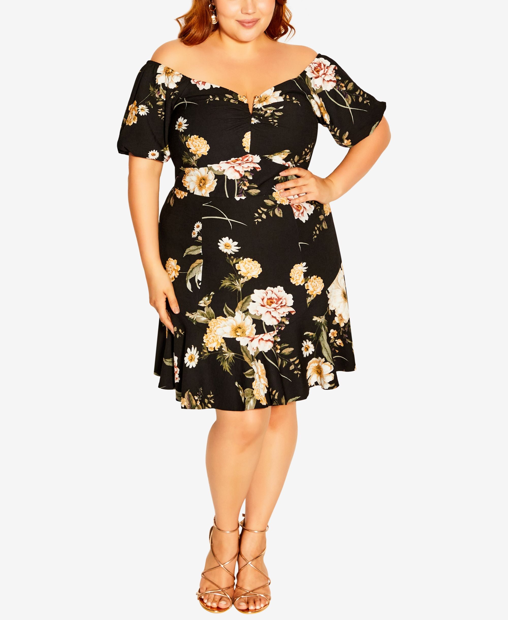 Trendy Plus Size Finch Floral Dress