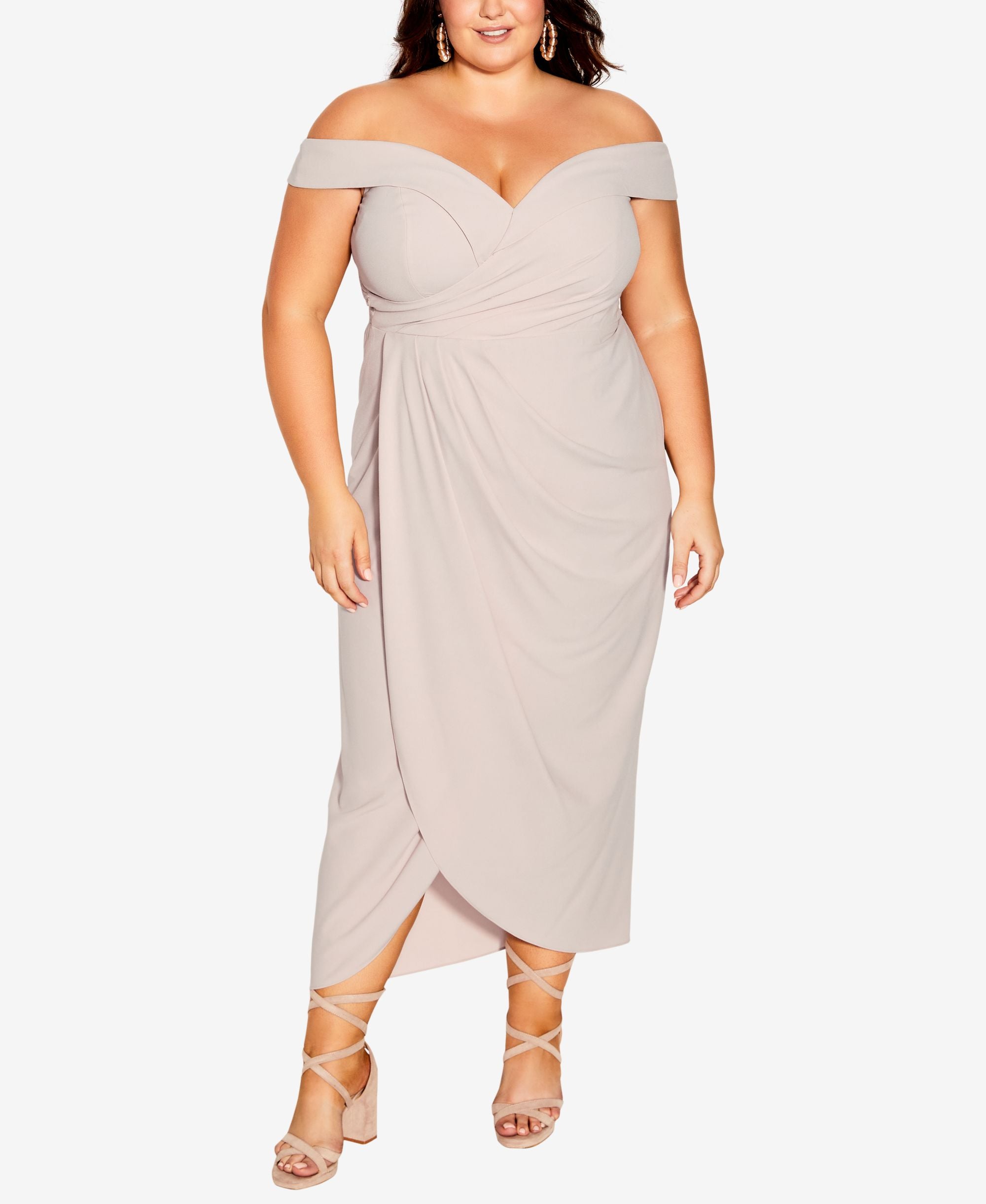 City Chic Trendy Plus Size Ripple Love Dress