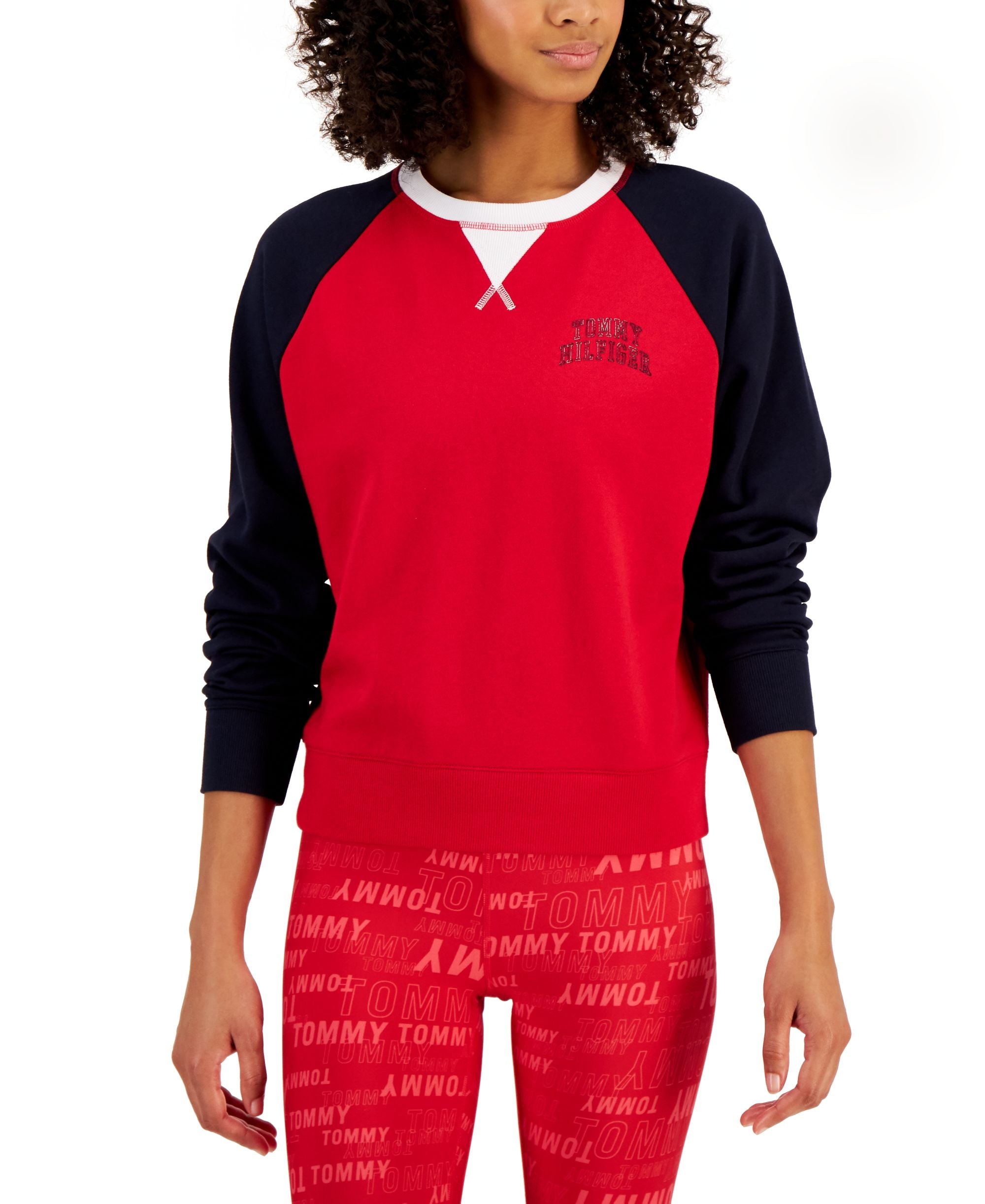 Women's Colorblocked Crewneck Sweatshirt